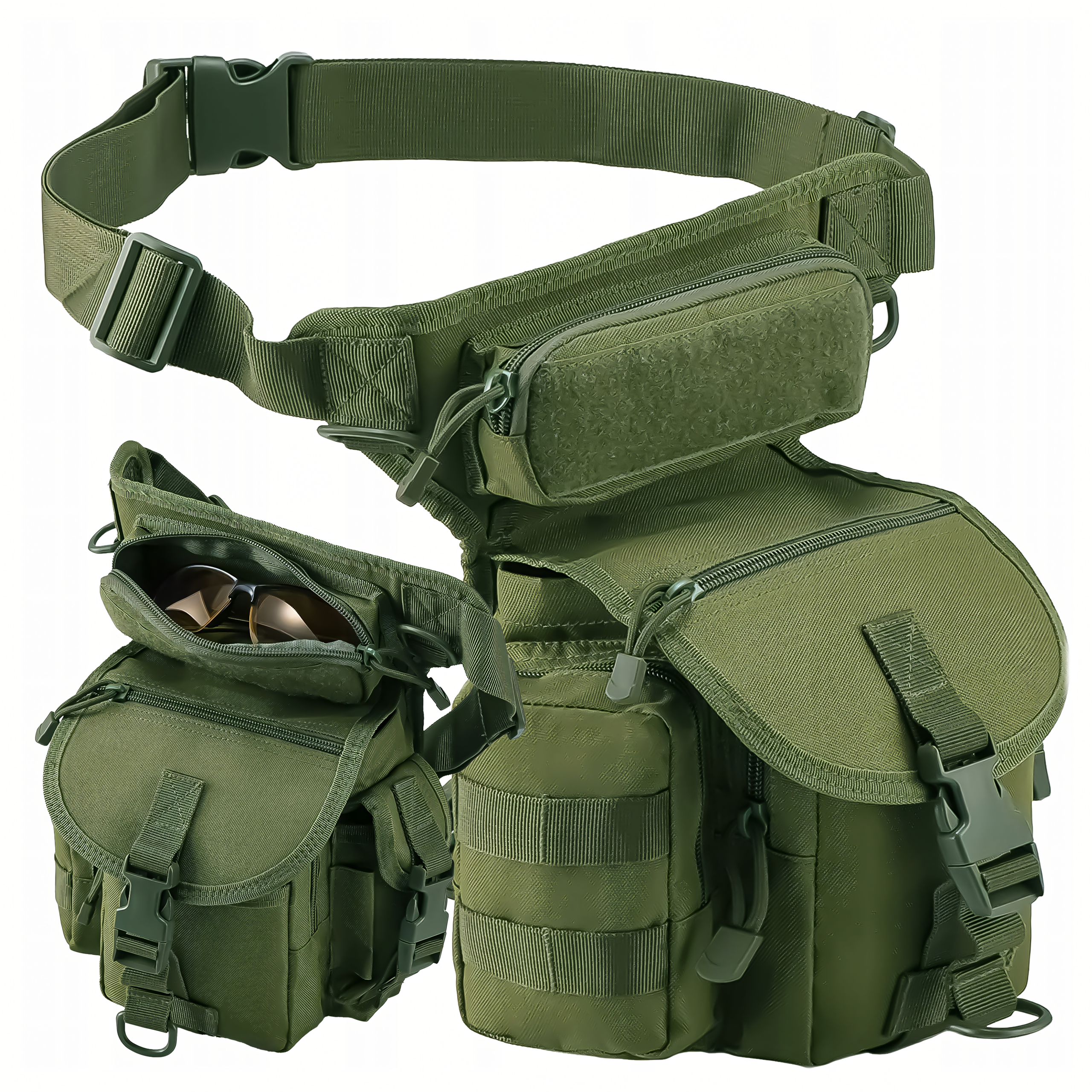 Torba Saszetka Biodrowa na Nogę Wojskowa Taktyczna Pojemna Militarna - obrazek 11