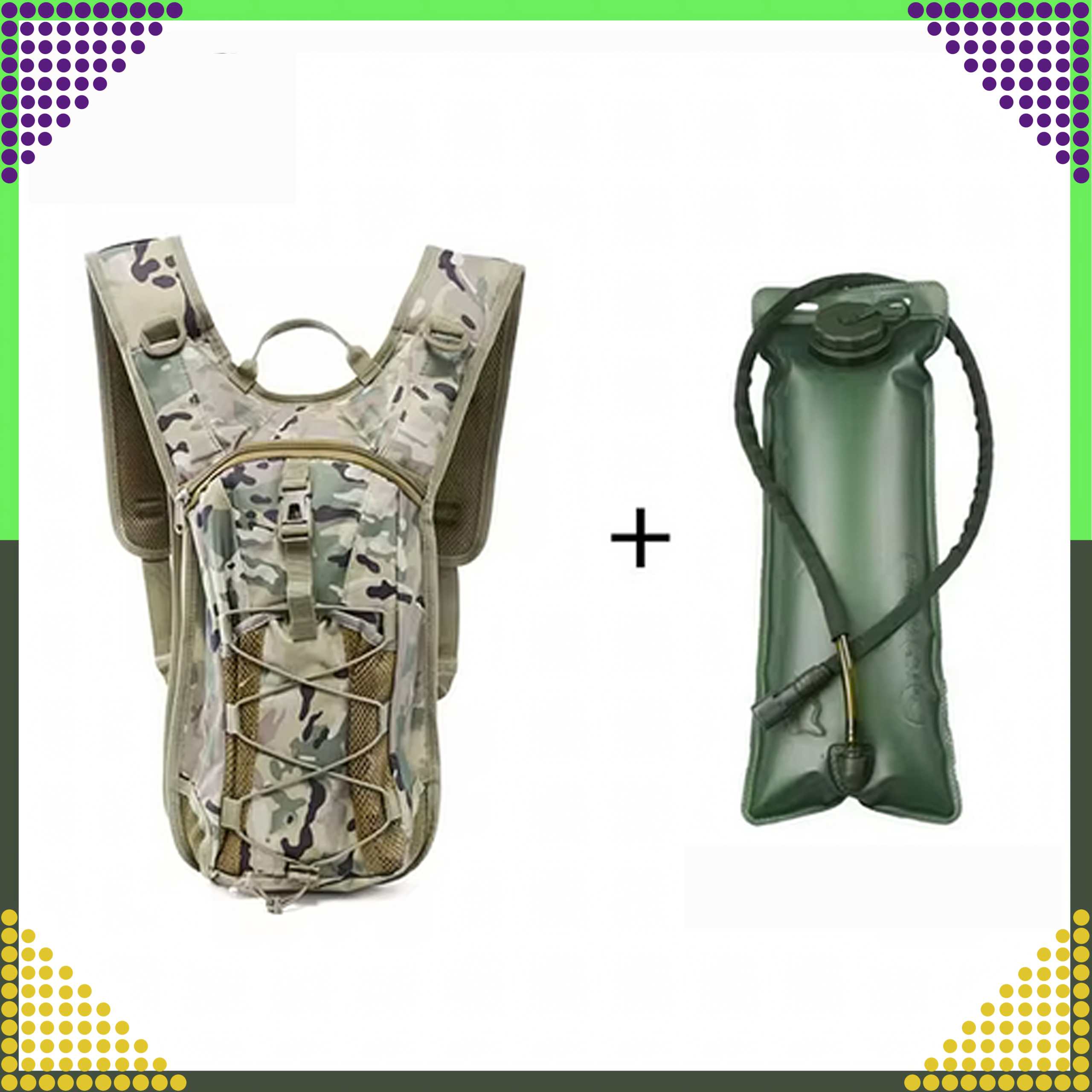 Plecak Rowerowy Górski Hydracyjny z Bukłakiem na Wodę 3L Survivalowy - obrazek 4