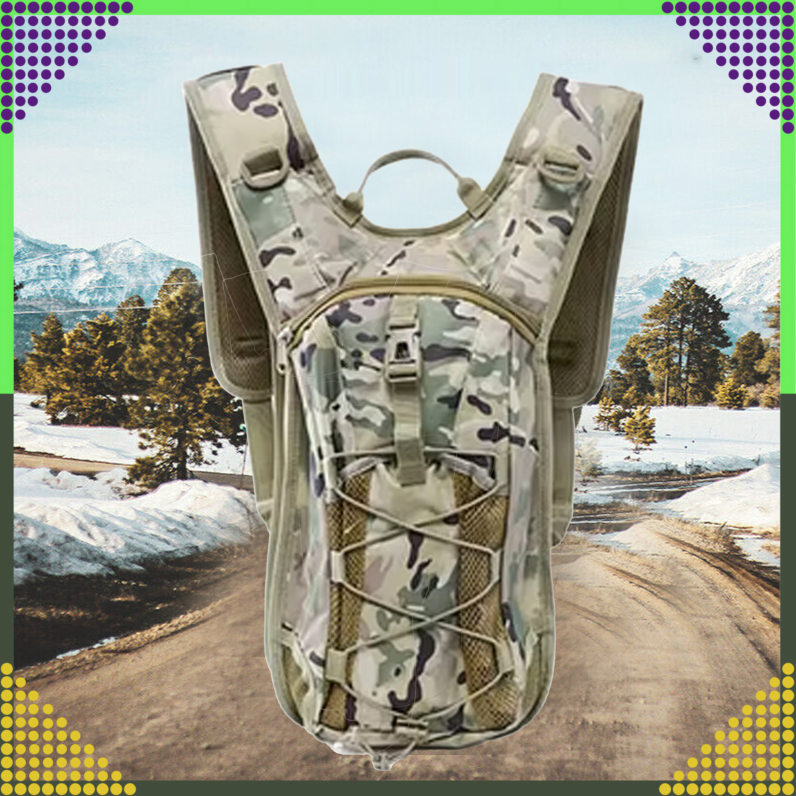 Plecak Rowerowy Górski Hydracyjny z Bukłakiem na Wodę 3L Survivalowy - obrazek 6