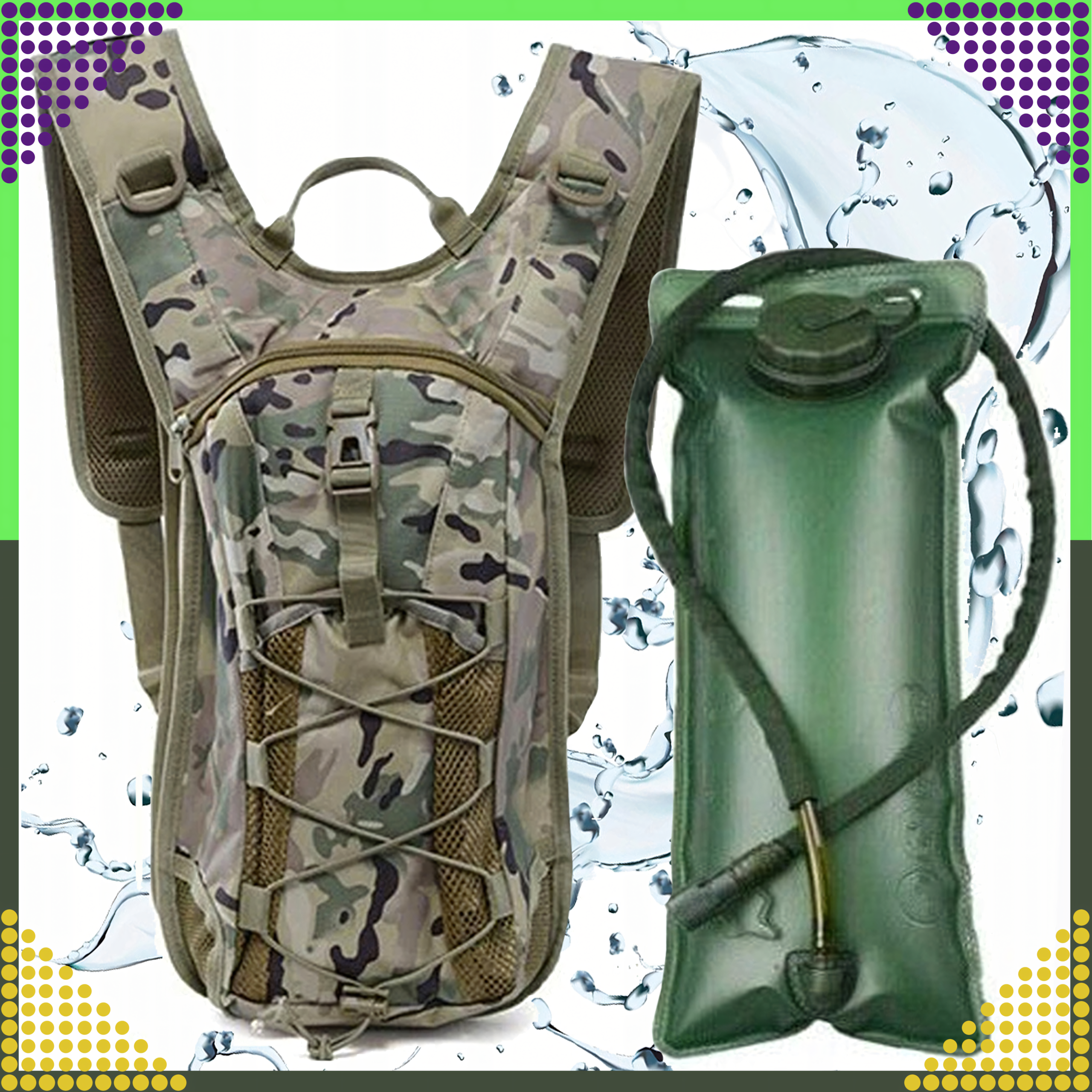 Plecak Rowerowy Górski Hydracyjny z Bukłakiem na Wodę 3L Survivalowy - obrazek 11