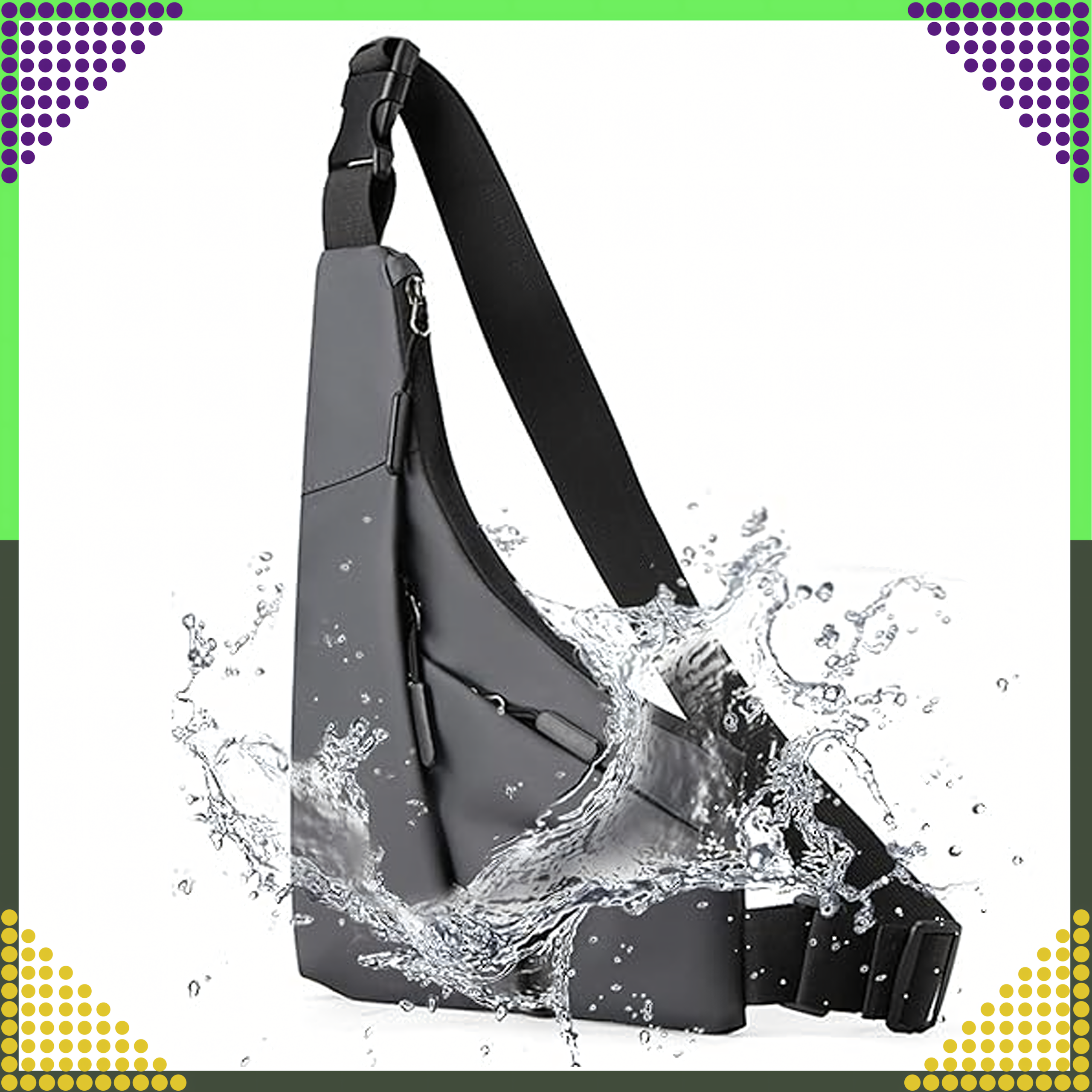 Nerka Plecak Torba na Ramię Saszetka Miejska Sportowa Męska Damska Szara - obrazek 5