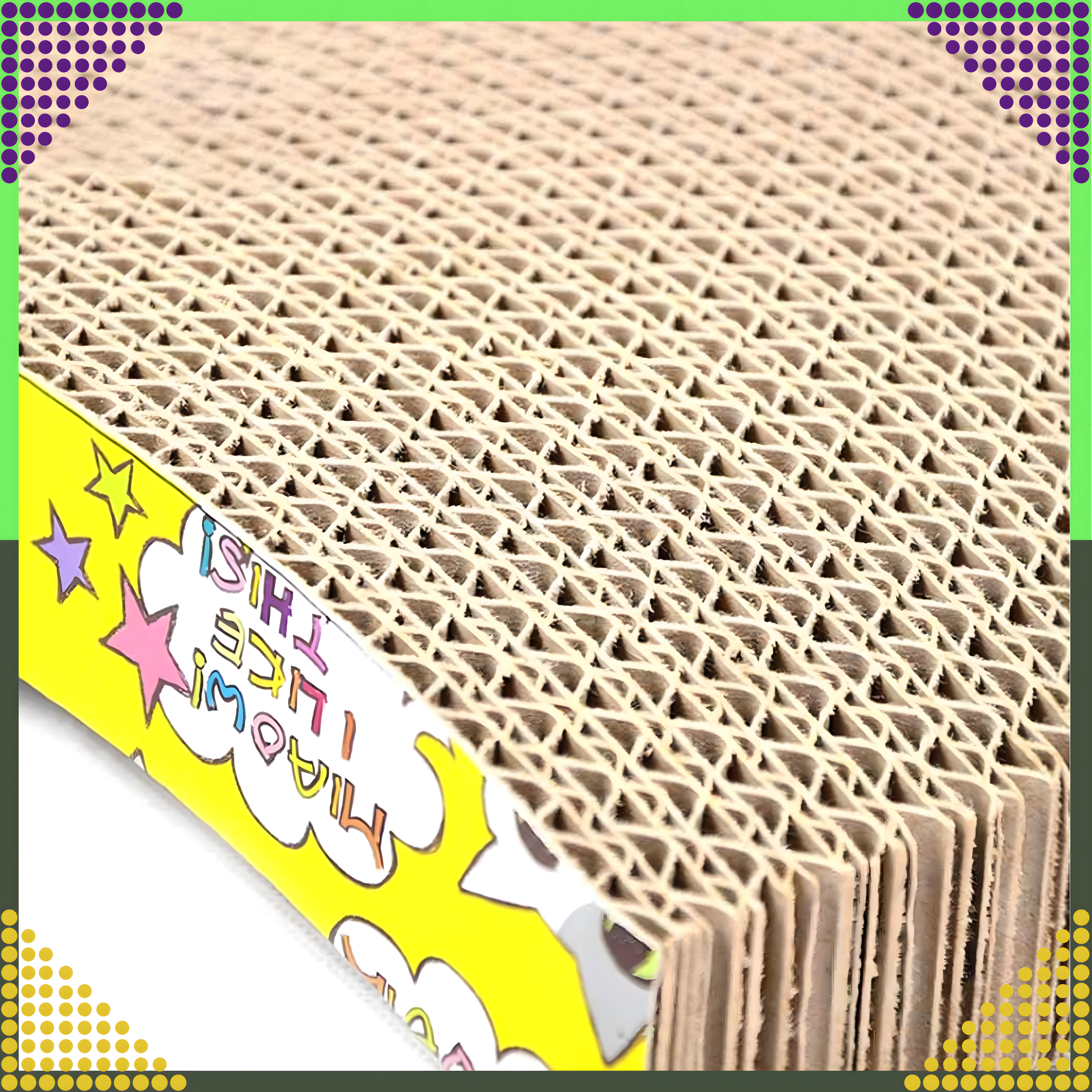 Drapak dla Kota Kartonowy Legowisko Leżak Fala Mata do Drapania Eko Duża - obrazek 4