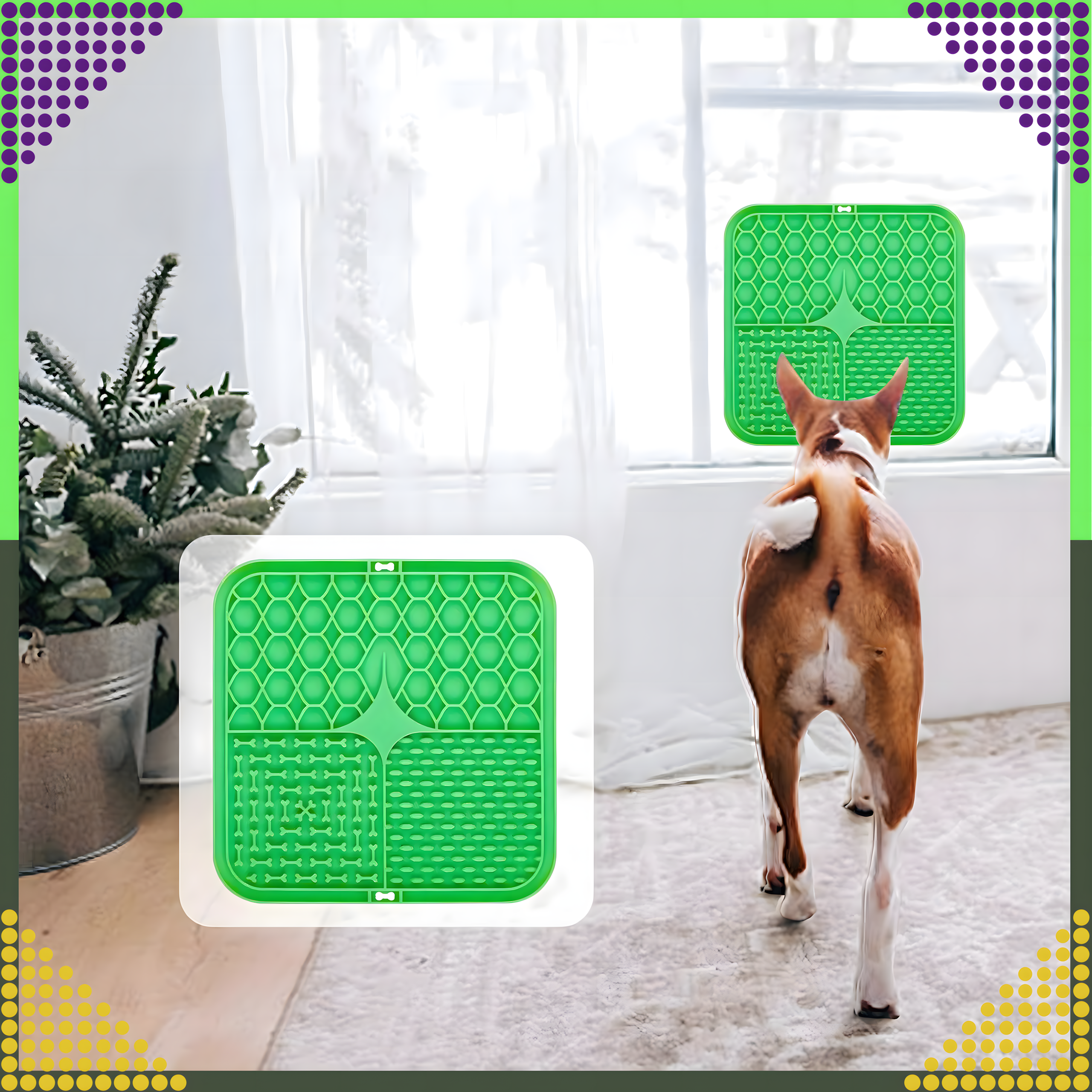 Mata Tacka do Lizania dla Psa Kota Antystresowa Uspokajająca Spowalniająca - obrazek 7