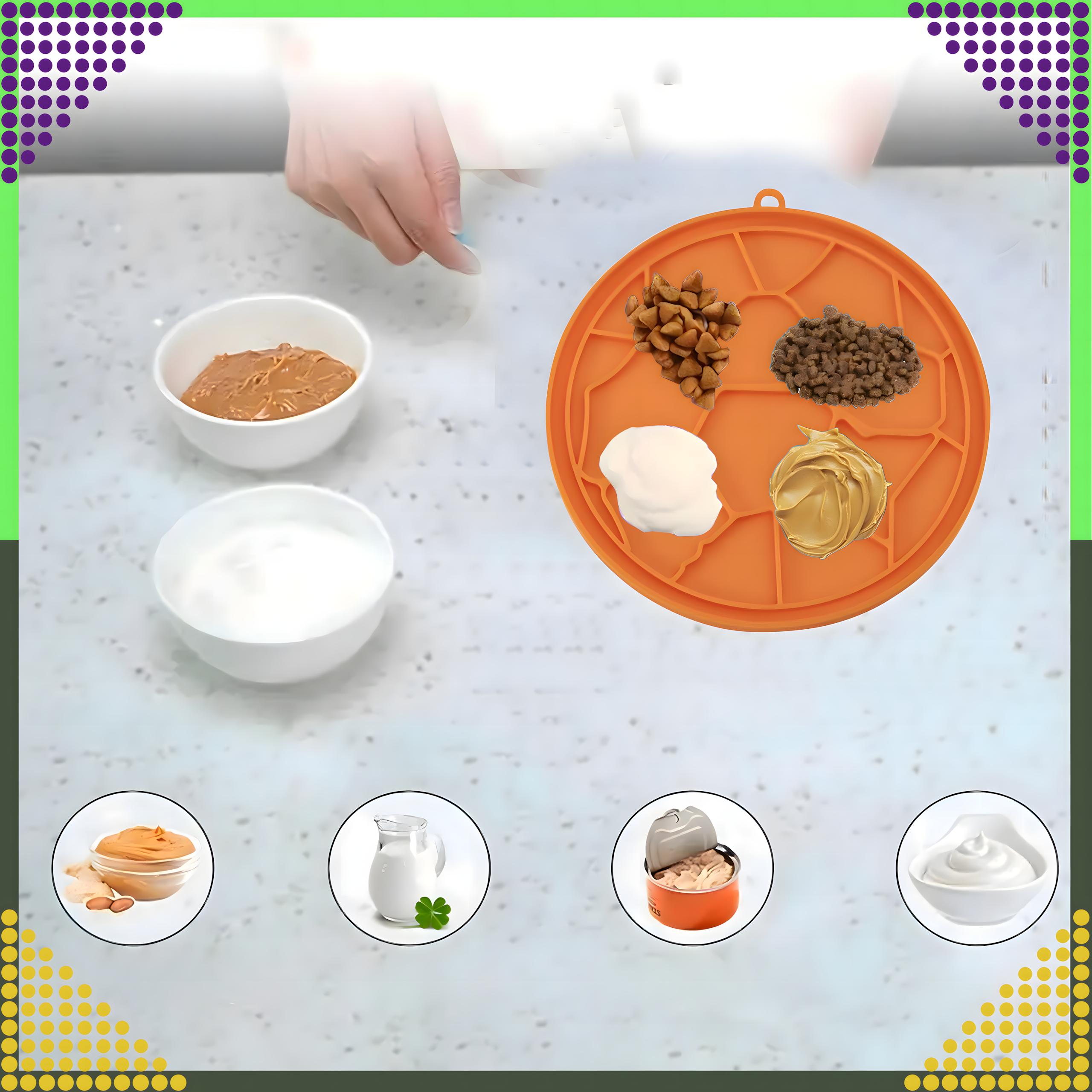 Mata Tacka do Lizania Uspokajająca Spowalniająca dla PSa Kota Antystresowa - obrazek 3