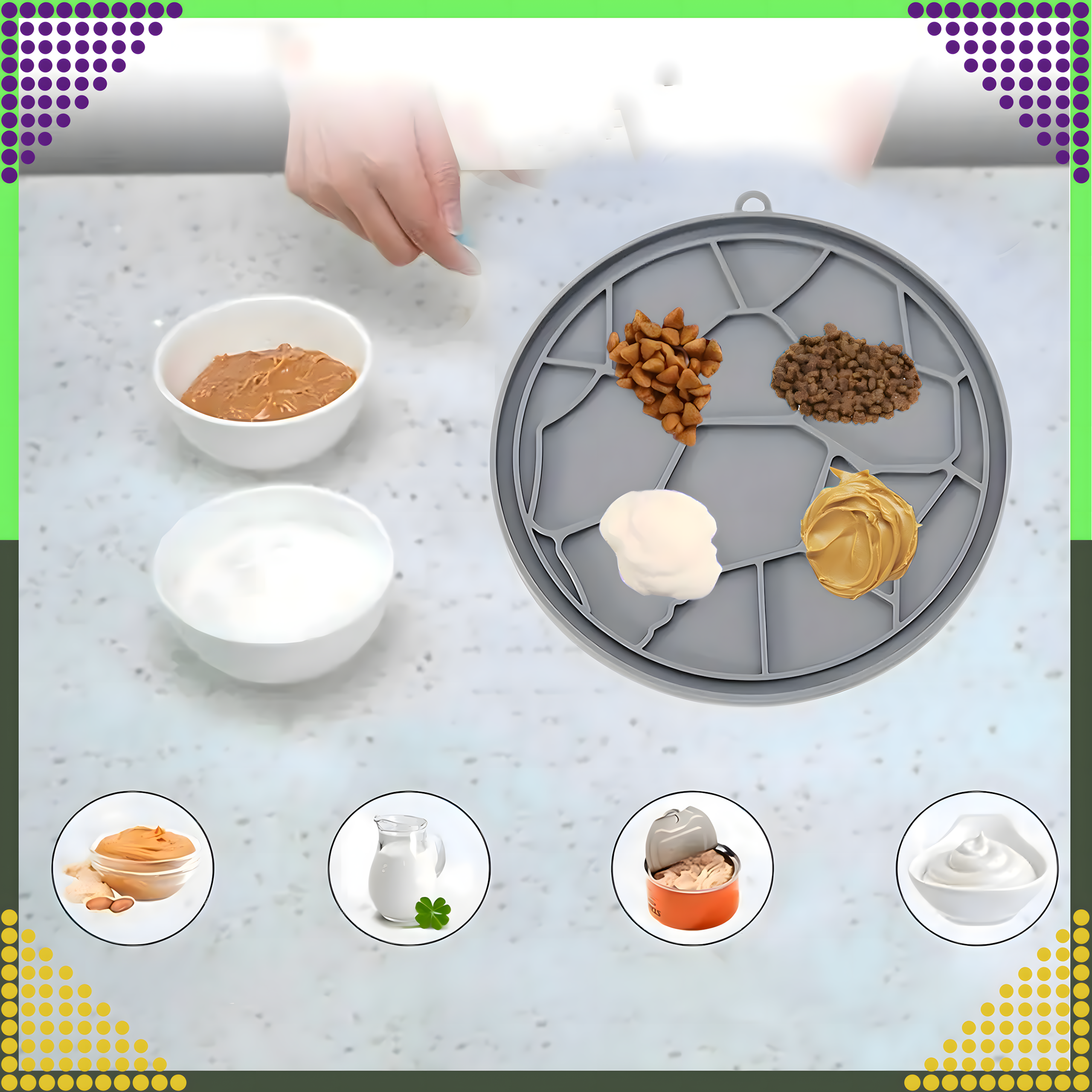 Mata Tacka do Lizania Uspokajająca Spowalniająca dla PSa Kota Antystresowa - obrazek 3