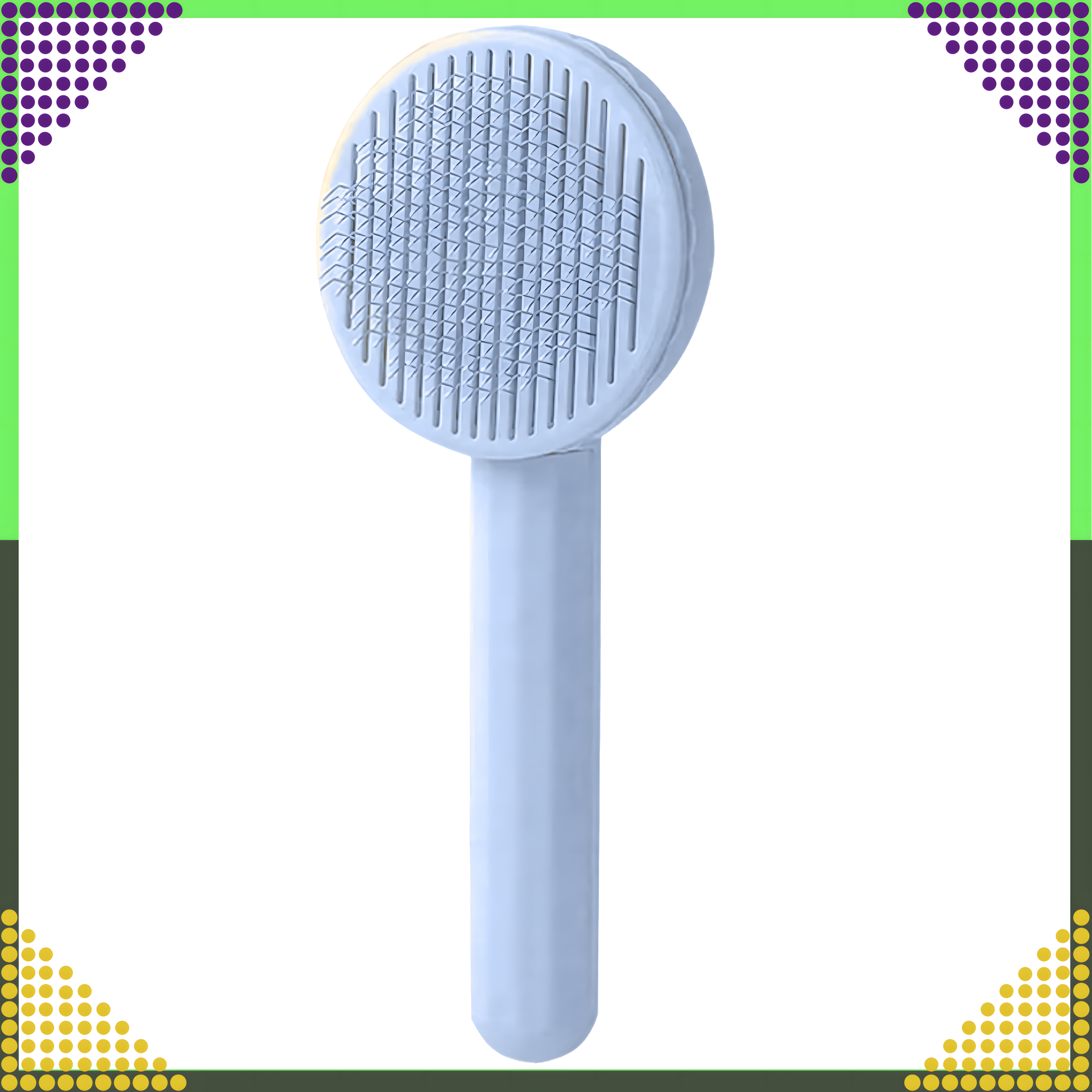 Szczotka Samoczyszcząca do Sierści dla Psa Kota Ergonomiczna Grzebień - obrazek 4