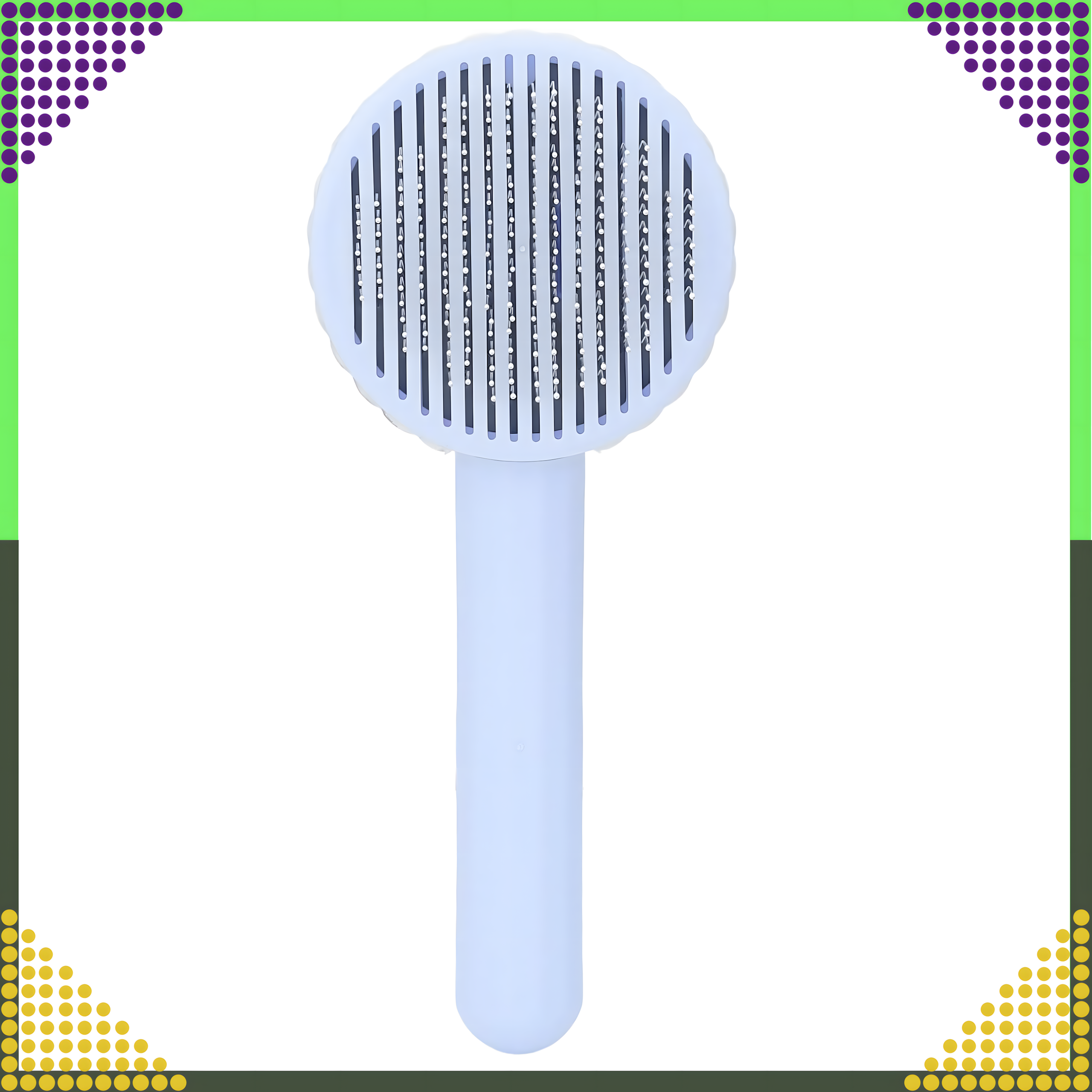 Szczotka Samoczyszcząca do Sierści dla Psa Kota Ergonomiczna Grzebień - obrazek 8