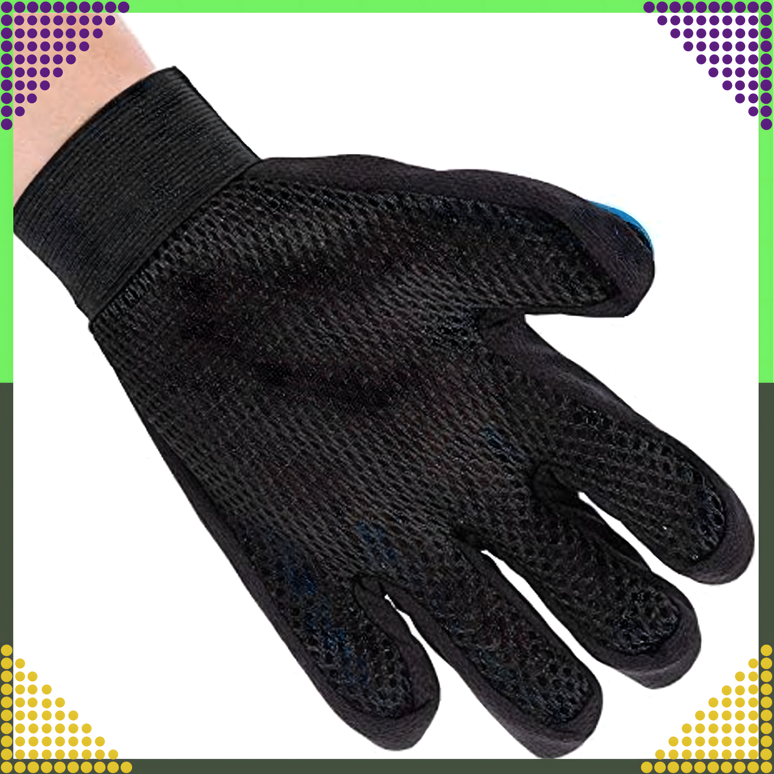 Rękawiczka Szczotka do Wyczesywania Sierści Drapania Mycia Masażu Psa Kota - obrazek 5