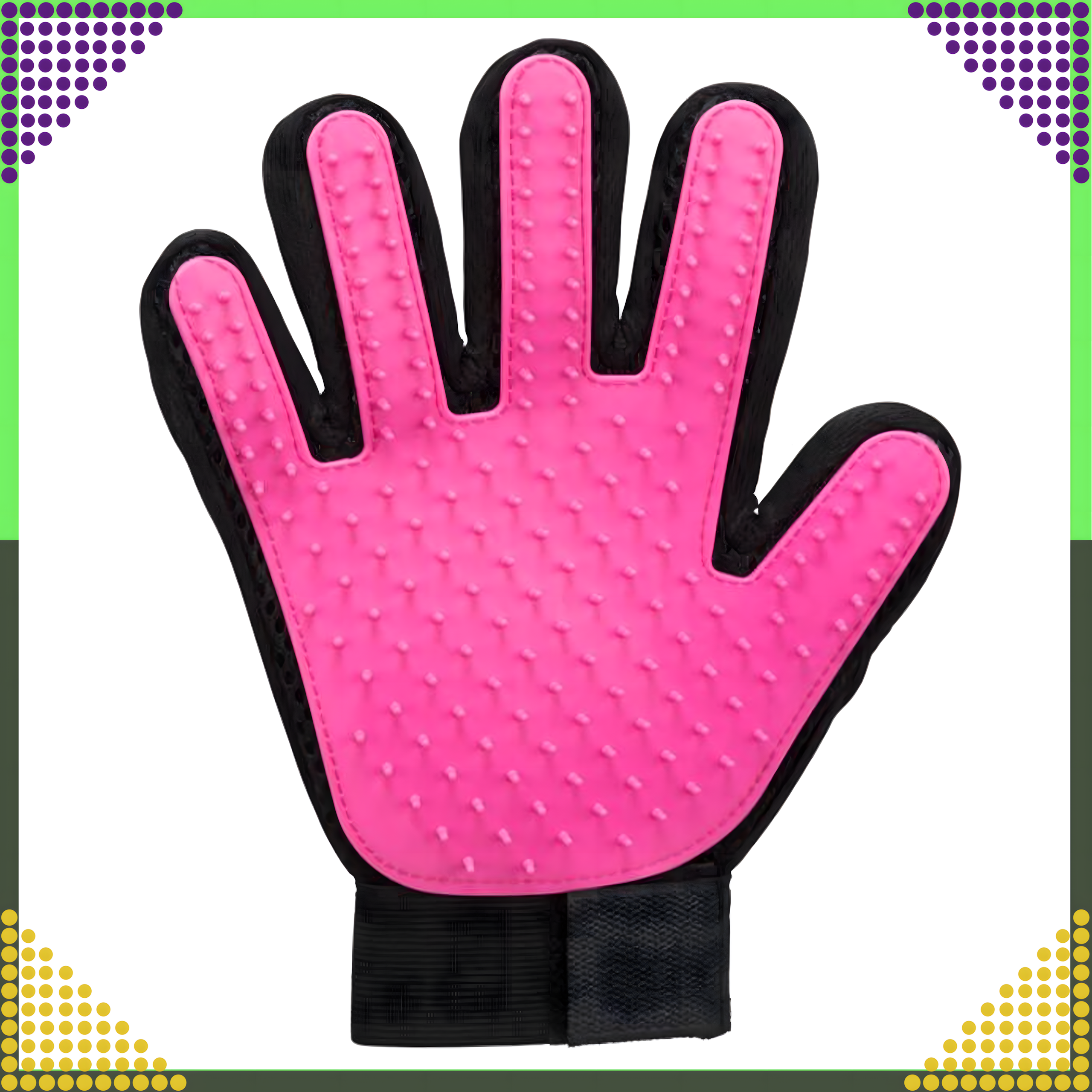 Rękawiczka Szczotka do Wyczesywania Sierści Drapania Mycia Masażu Psa Kota - obrazek 10