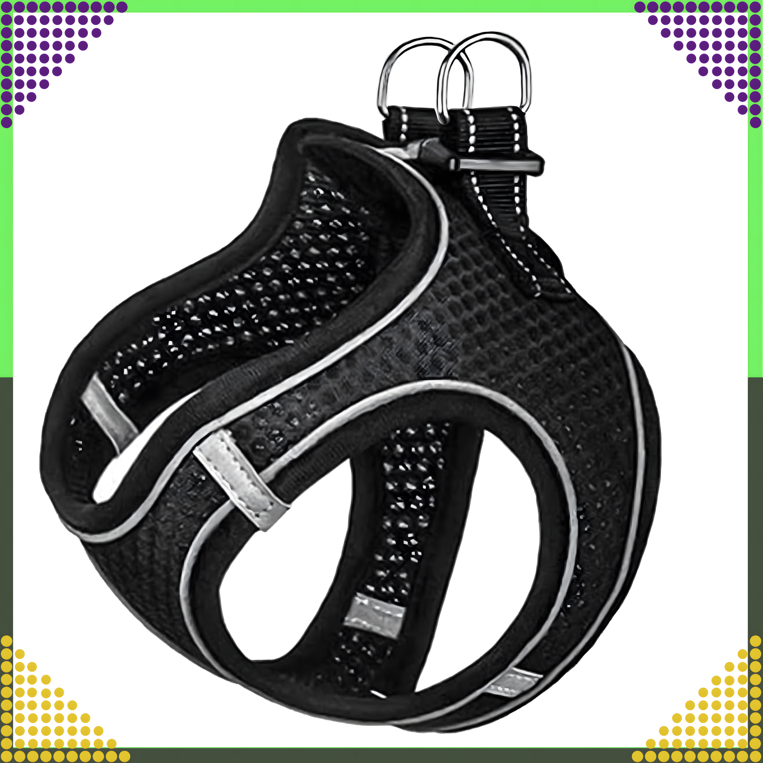 Mocne Szelki Bezuciskowe Smycz dla Małego Psa Kota Wytrzymałe Roz. M - obrazek 5