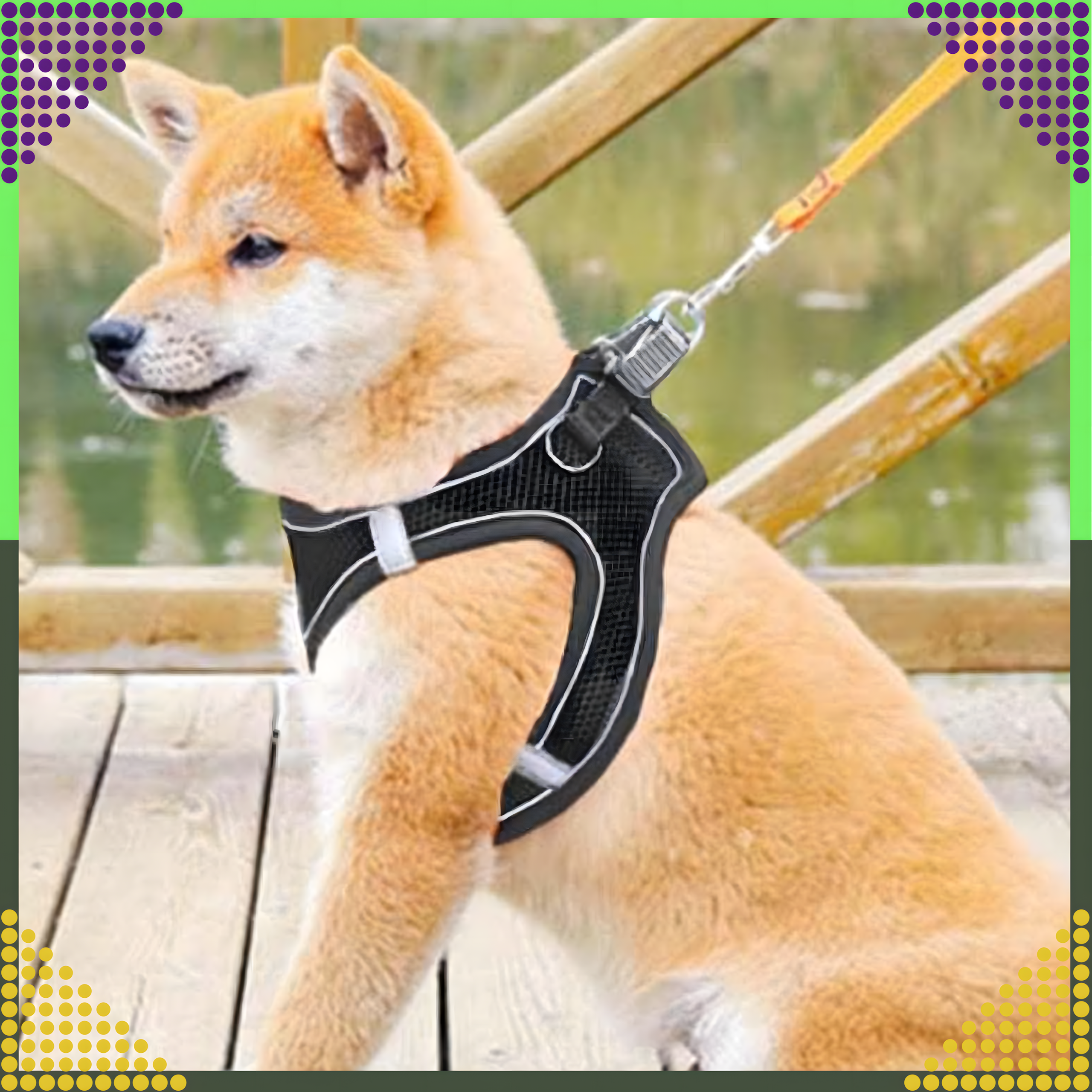 Mocne Szelki Bezuciskowe Smycz dla Małego Psa Kota Wytrzymałe Roz. M - obrazek 9