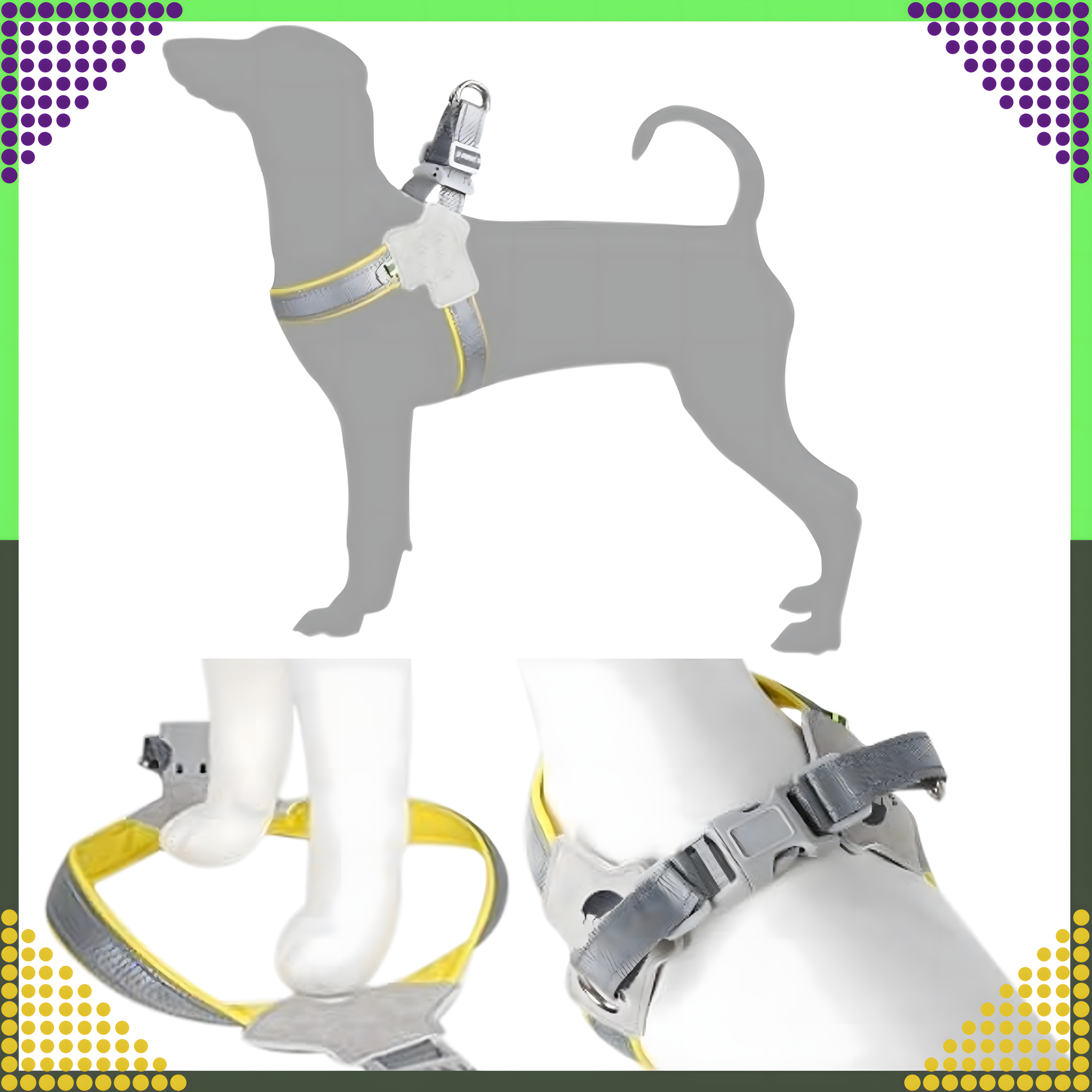 Mocne Szelki Bezuciskowe Smycz dla Małego Psa Kota Wytrzymałem Roz. S - obrazek 7