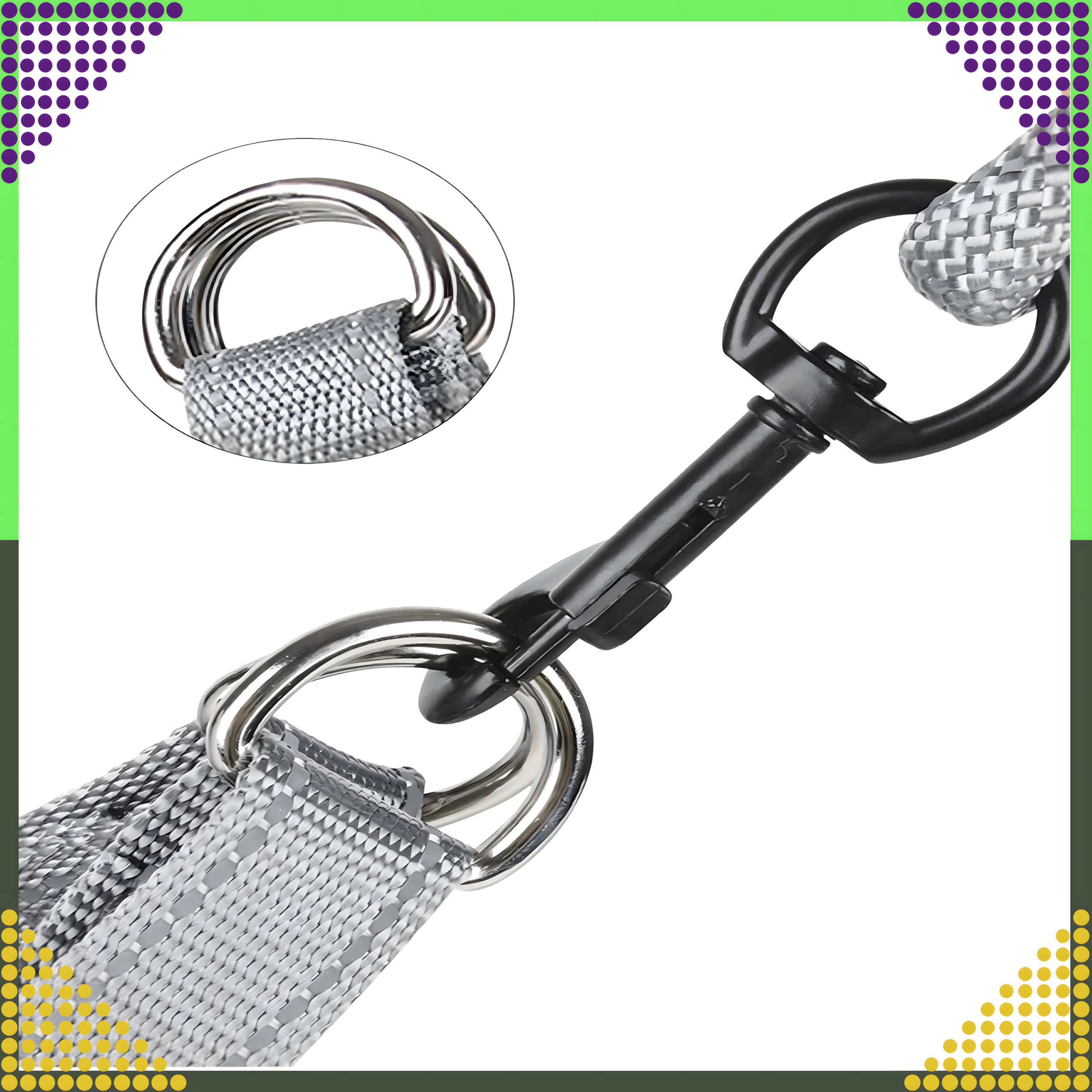 Mocne Szelki Bezuciskowe Smycz dla Małego Psa Kota Wytrzymałem Roz. L - obrazek 7