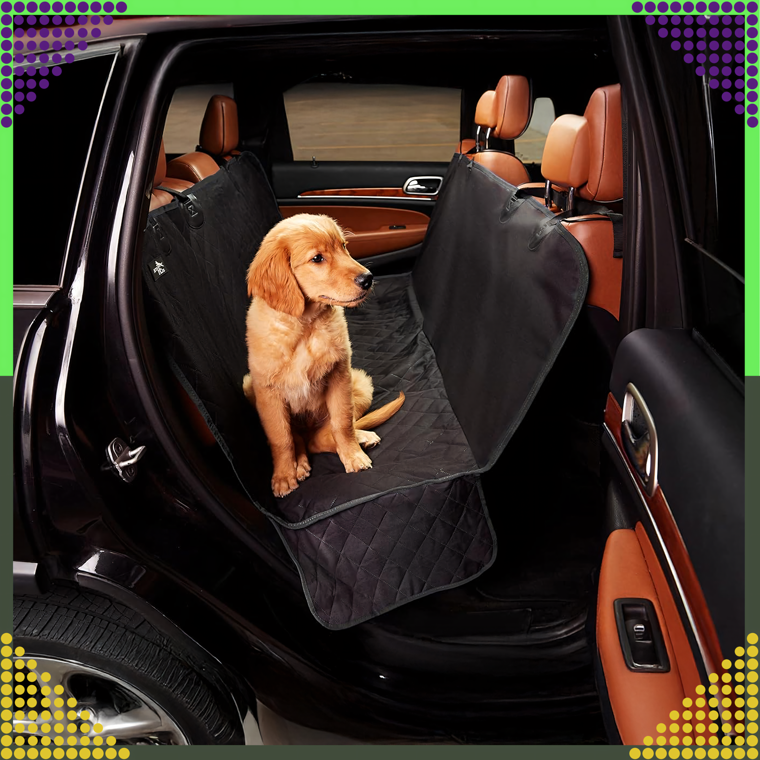 Mata dla Psa do Samochodu Pokrowiec Siedzenie Uniwersalna Samochodowa Duża - obrazek 3