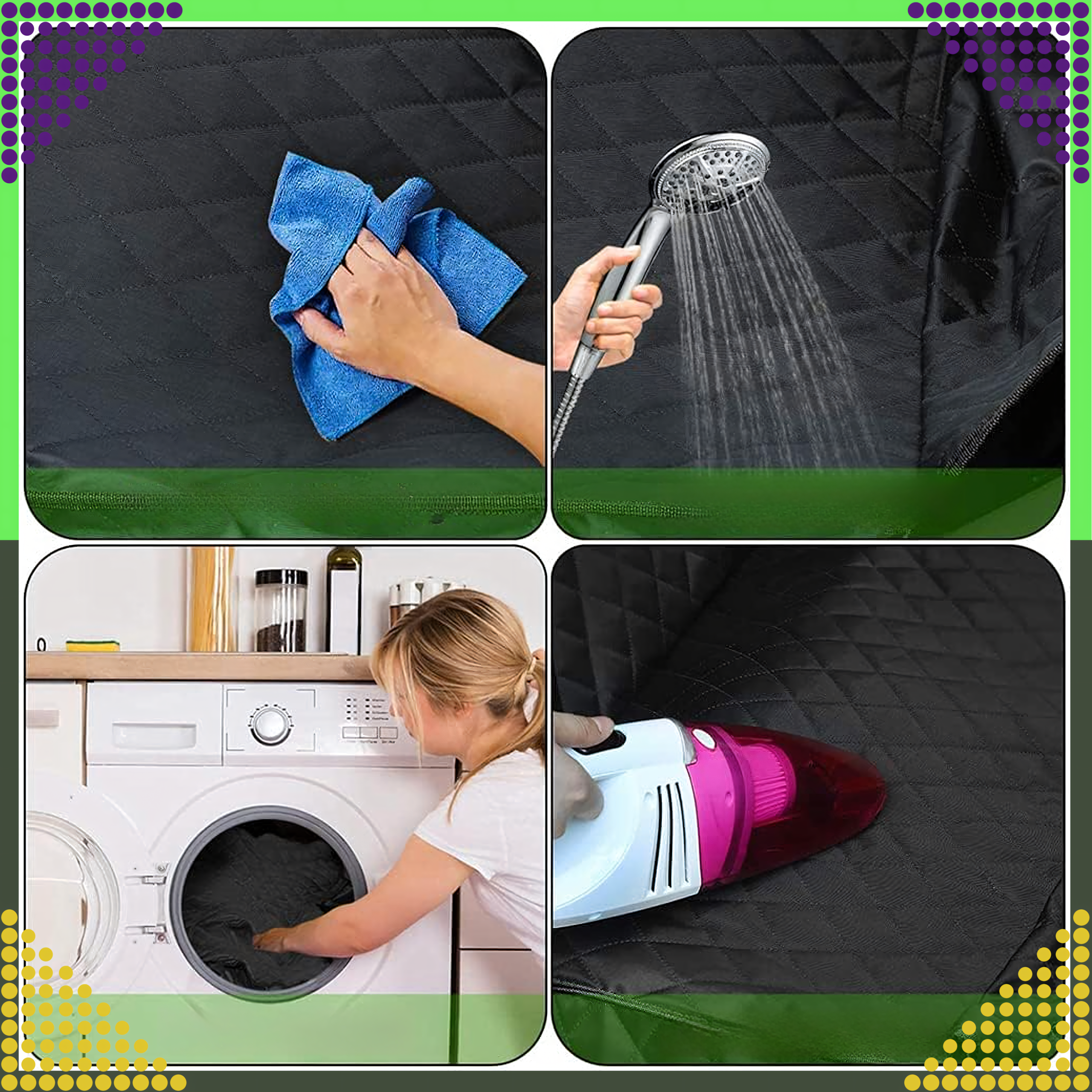 Mata dla Psa do Samochodu Pokrowiec Siedzenie Uniwersalna Samochodowa Duża - obrazek 7