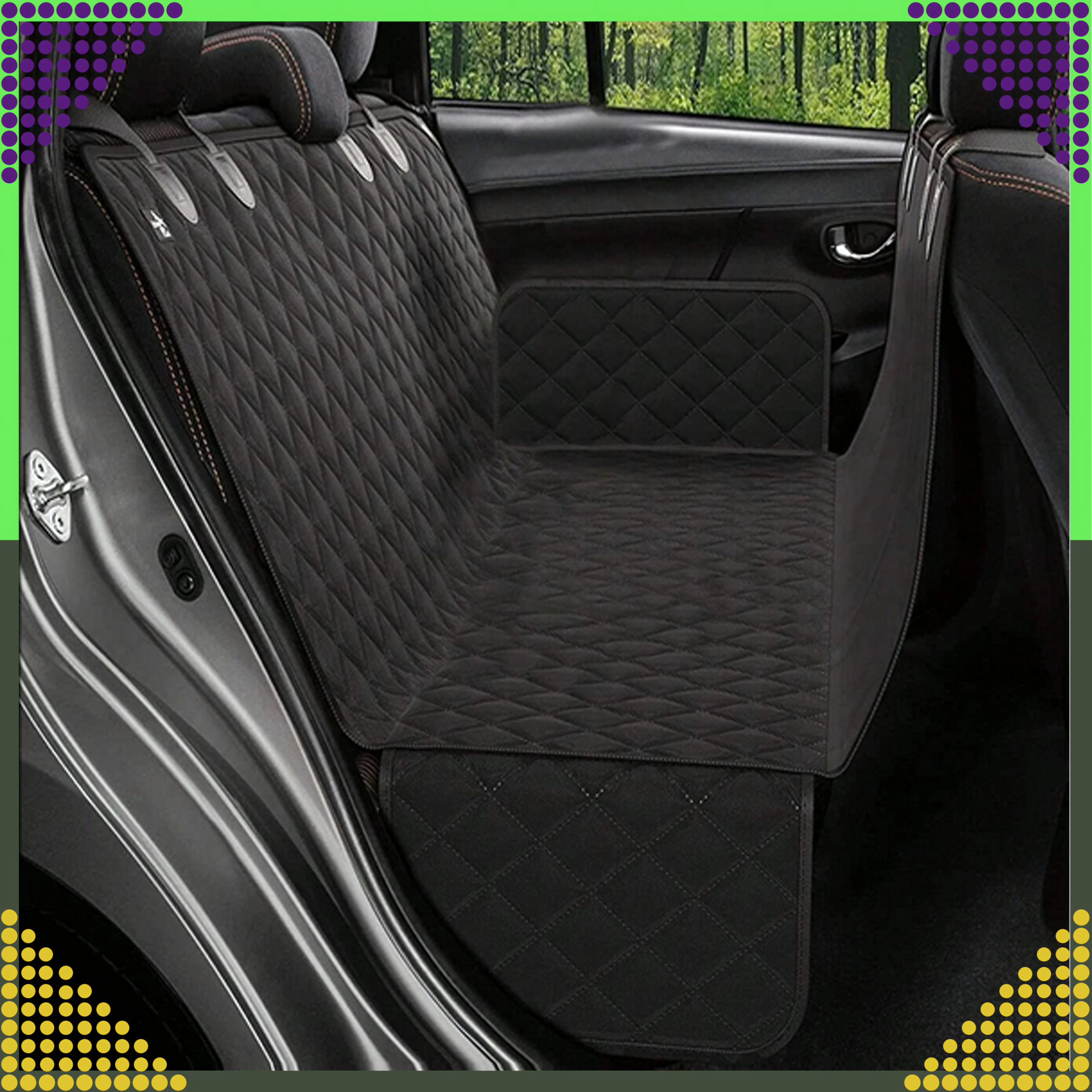 Mata dla Psa do Samochodu Pokrowiec Siedzenie Uniwersalna Samochodowa Duża - obrazek 8