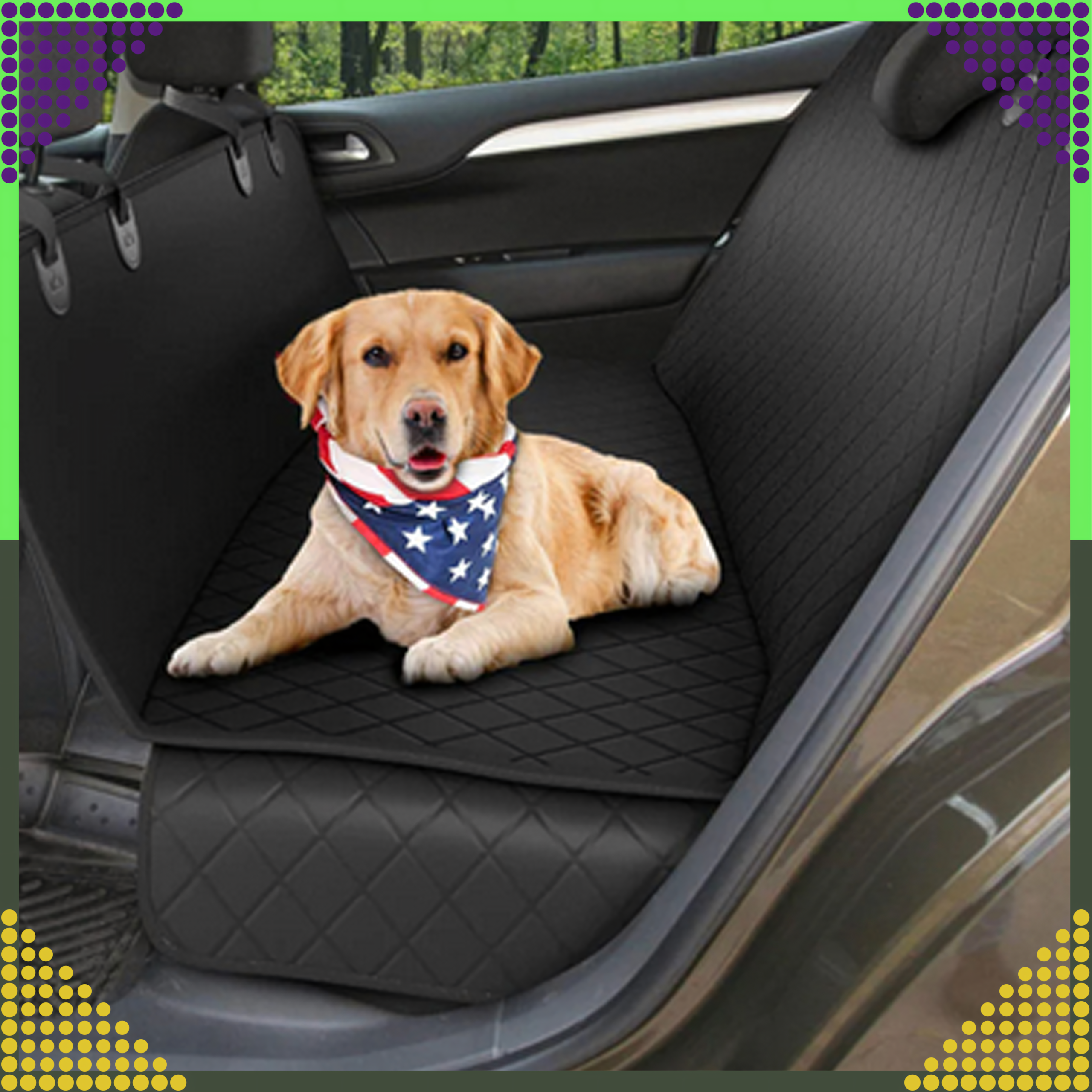 Mata dla Psa do Samochodu Pokrowiec Siedzenie Uniwersalna Samochodowa Duża - obrazek 10