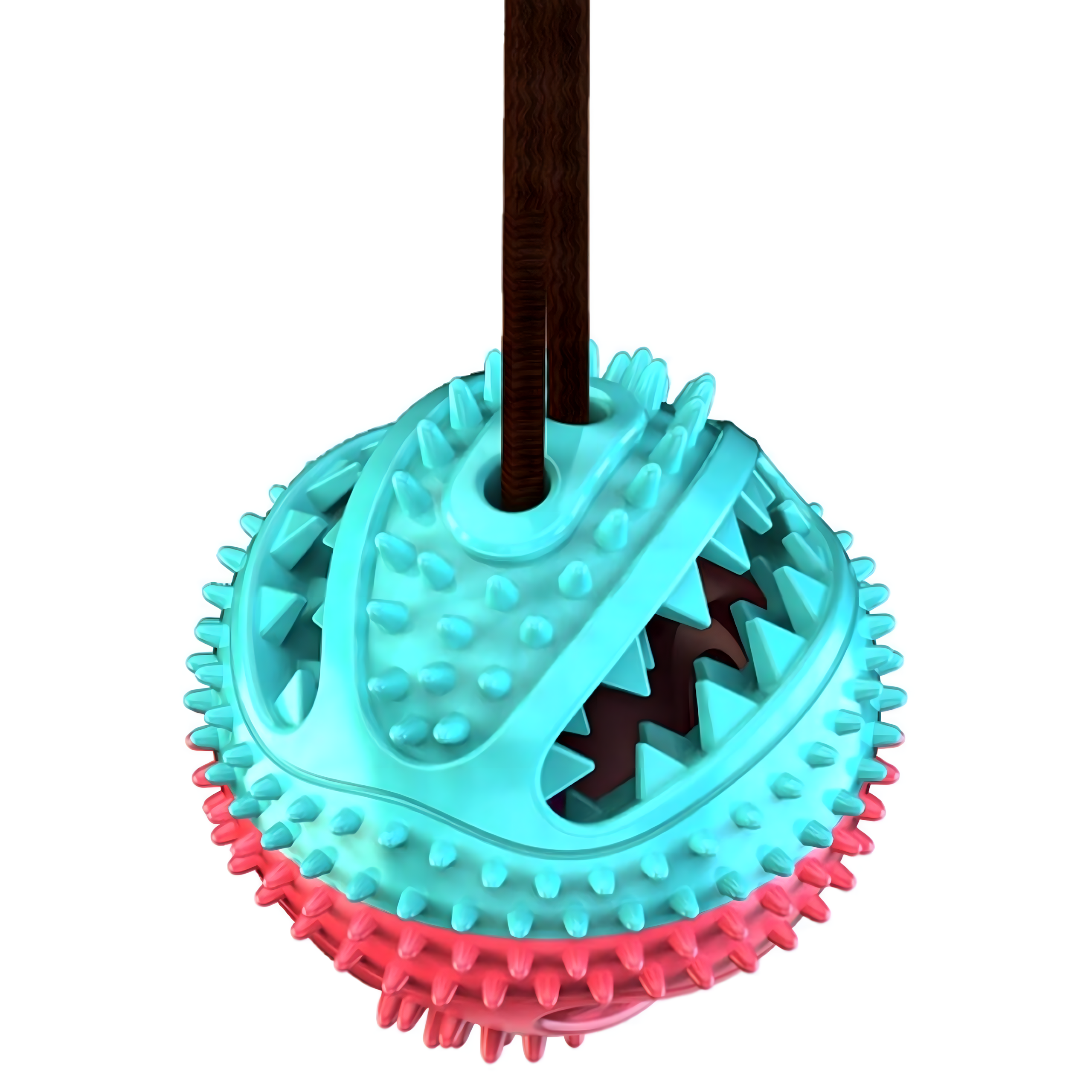 ZABAWKA NA PRZYSMAK KARMĘ INTERAKTYWNA DLA PSA PIŁKA Z PRZYSSAWKĄ GRYZAK - obrazek 9