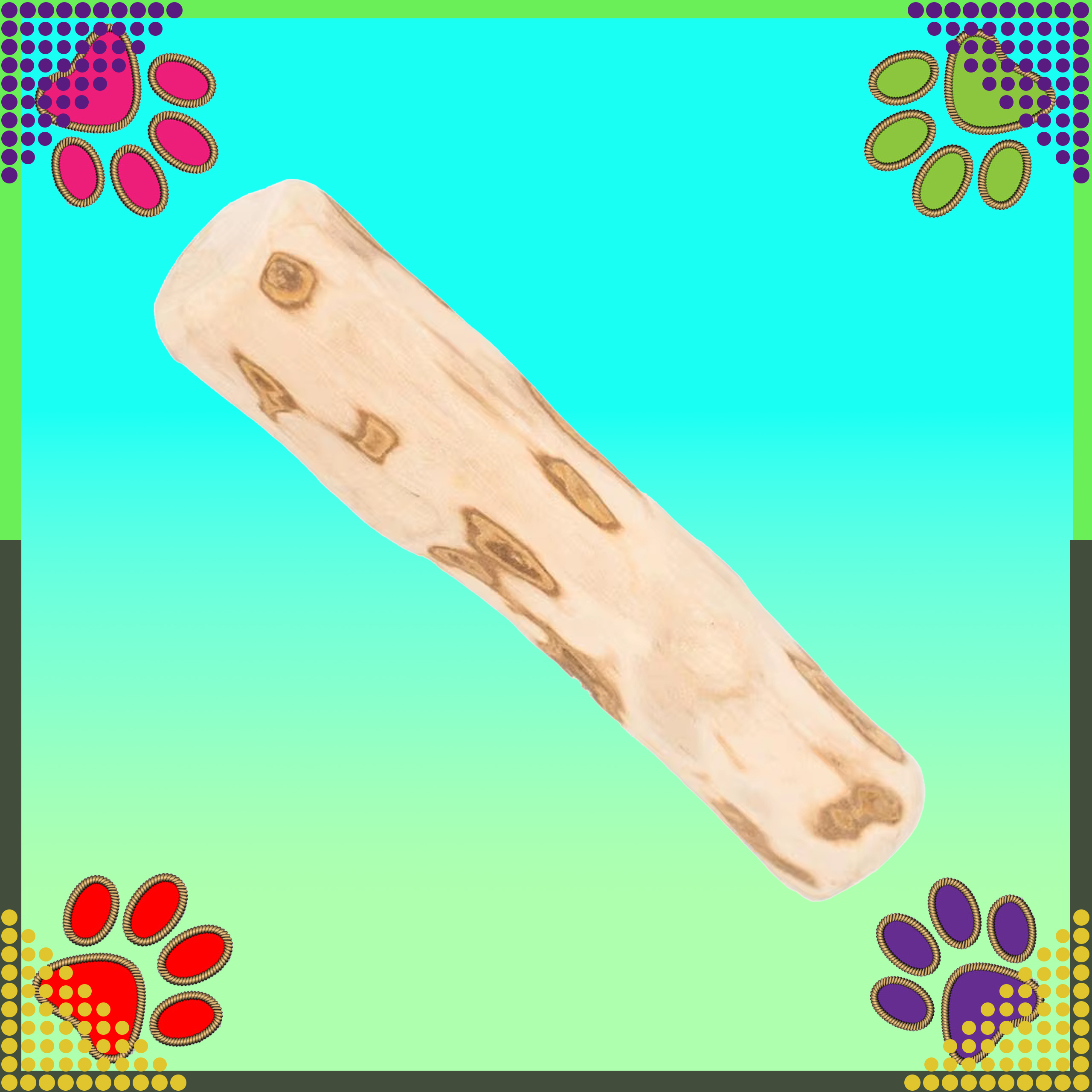 Patyk Gryzak z Drzewa Drewna Naturalny dla Psa Wytrzymały Zabawka 14x2cm - obrazek 3