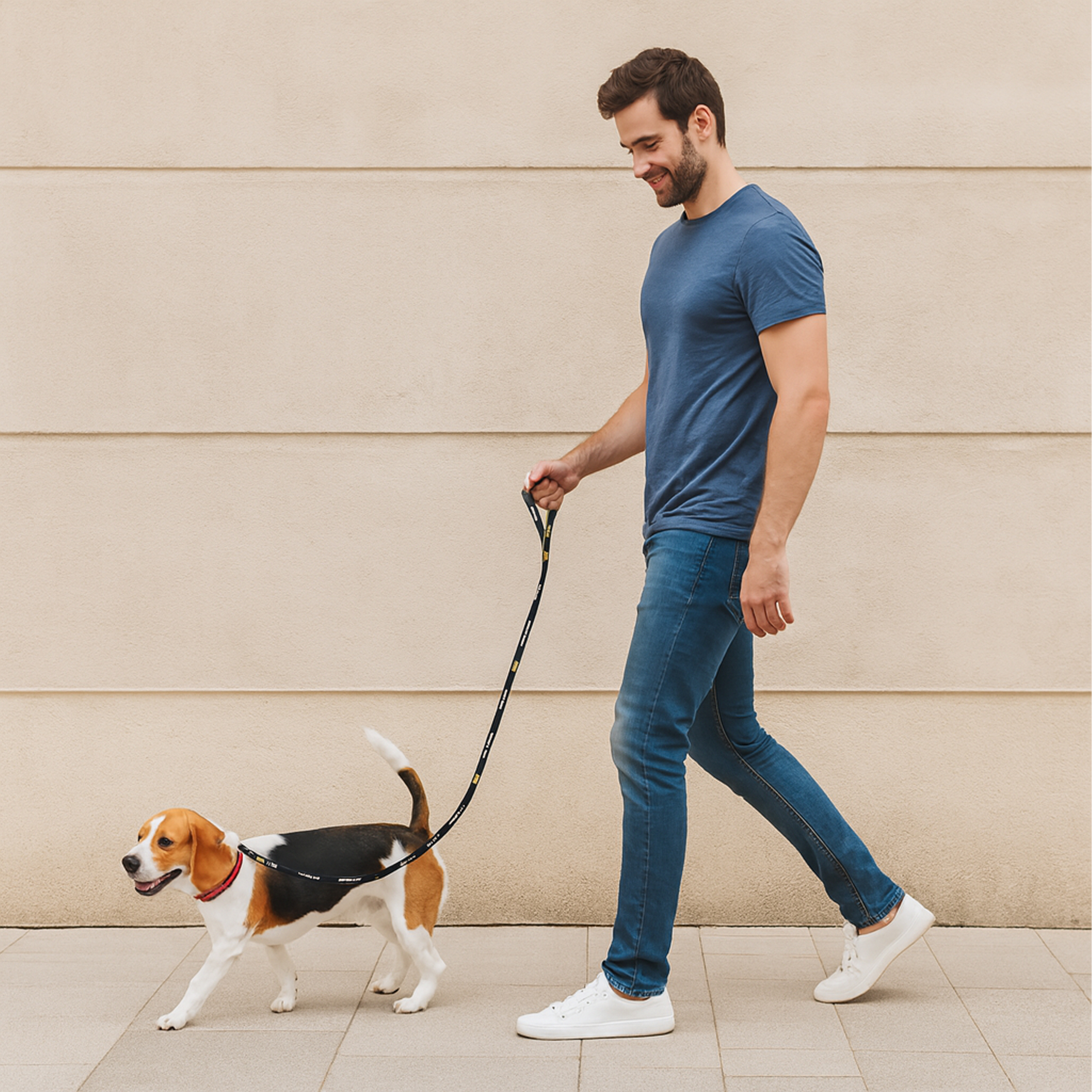 Smycz Nylonowa Trakcyjna 140 cm Linka Treningowa Spacerowa do Nauki Tresury - obrazek 10