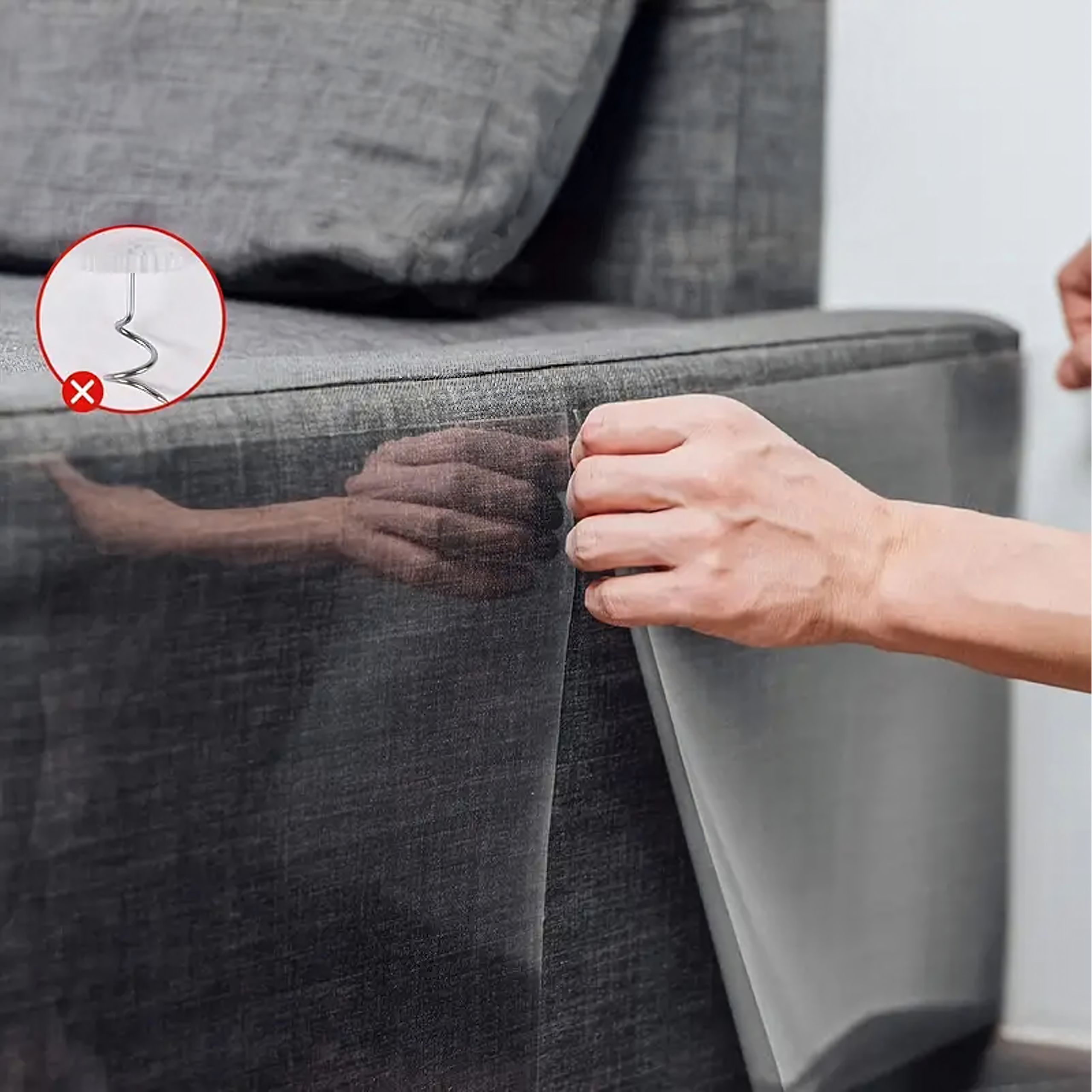 Folia Ochronna Zabezpieczająca na Meble Drzwi Drapak dla Kota 5 szt 45x15cm - obrazek 8