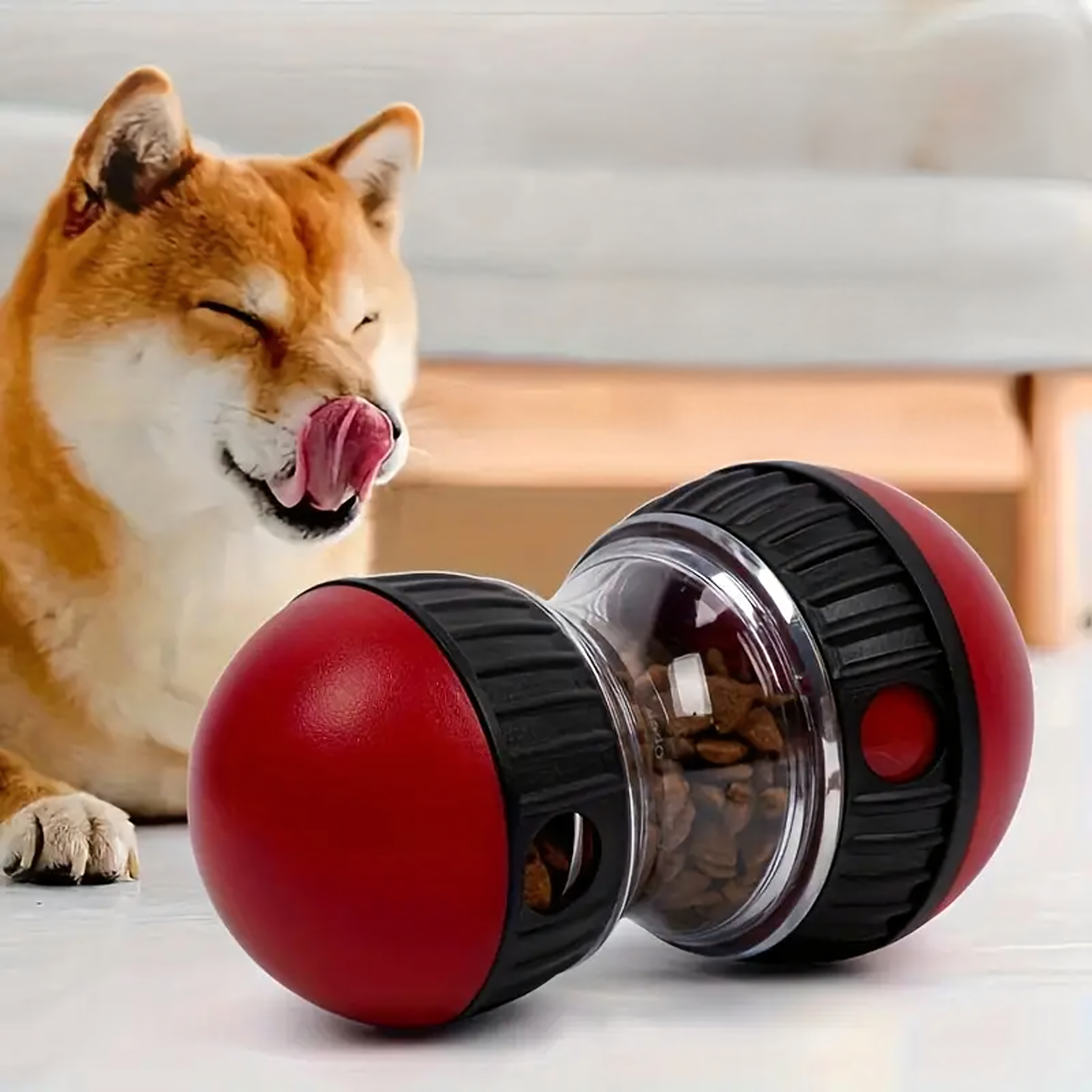 Interaktywna Zabawka Dozownik do Karmienia Psa na Przysmaki Spowalniająca - obrazek 6