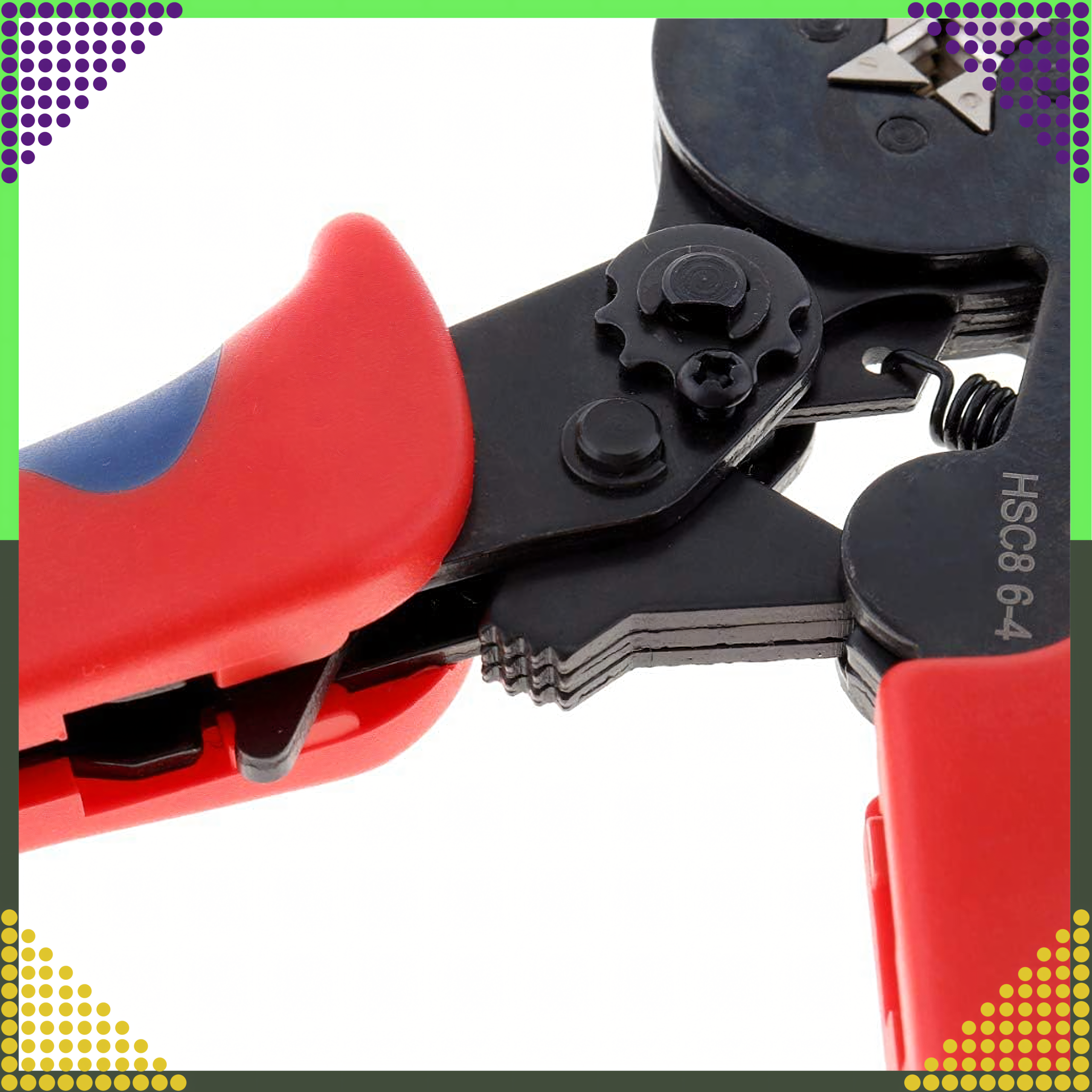 Praska Zaciskarka do Tulejek Konektorów Końcówek Kabli Przewodów 0.25-10mm - obrazek 9