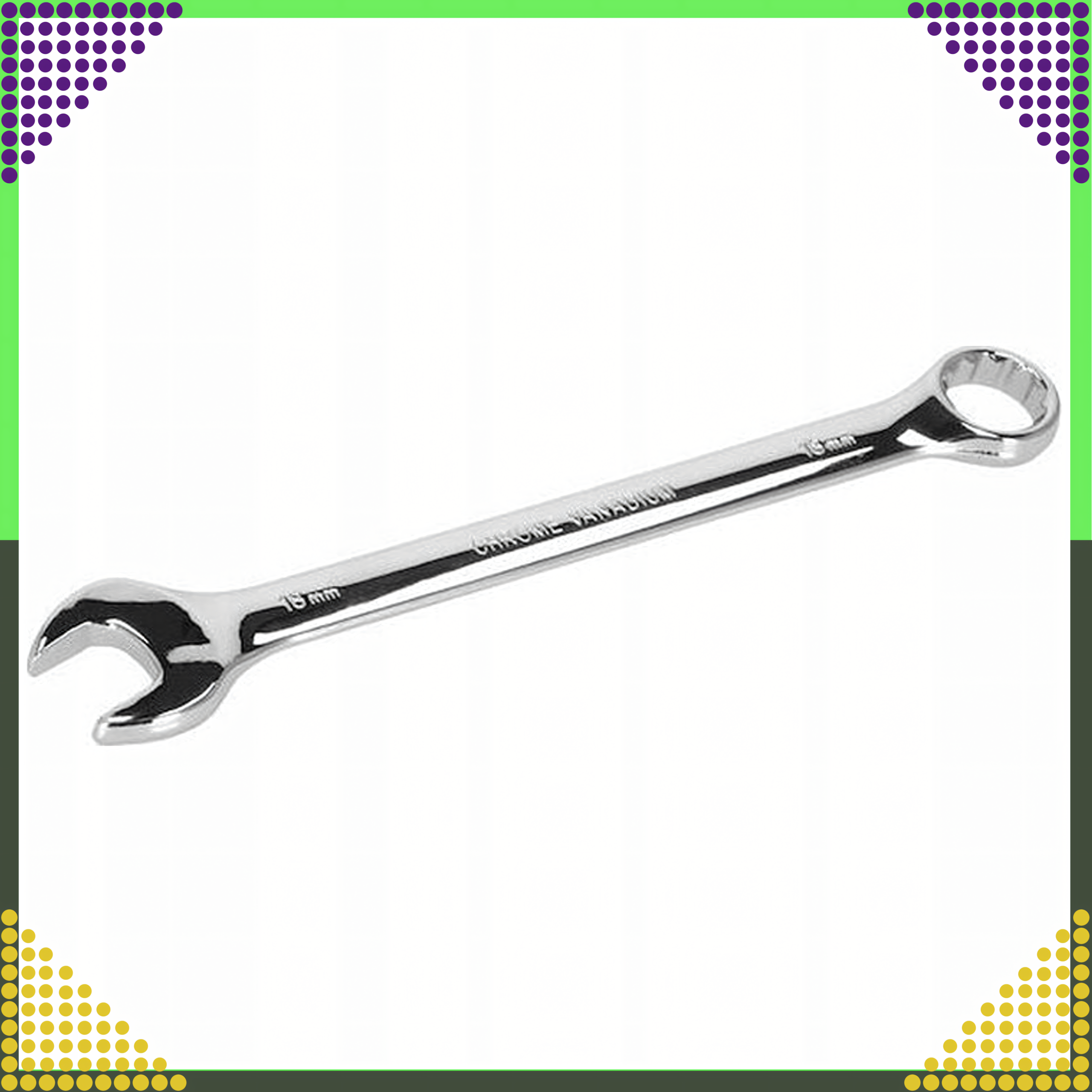 Zestaw Kluczy Płasko-Oczkowych 8 el. Klucze Płaskie Oczkowe Etui 8-22 mm - obrazek 10