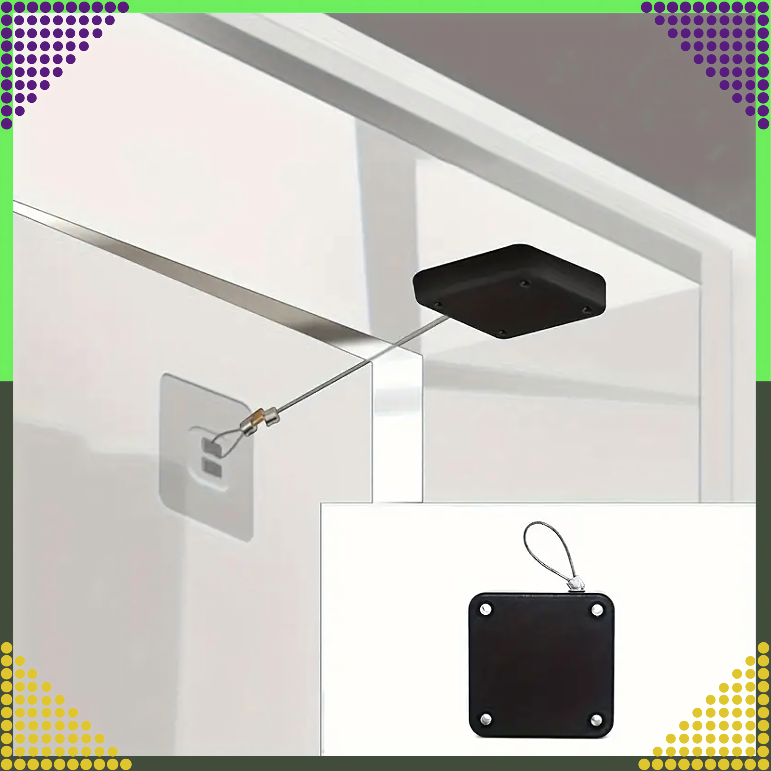 Samozamykacz do Drzwi Samoprzylepny Zwijany Linka Zamykacz Domykacz 500g - obrazek 8