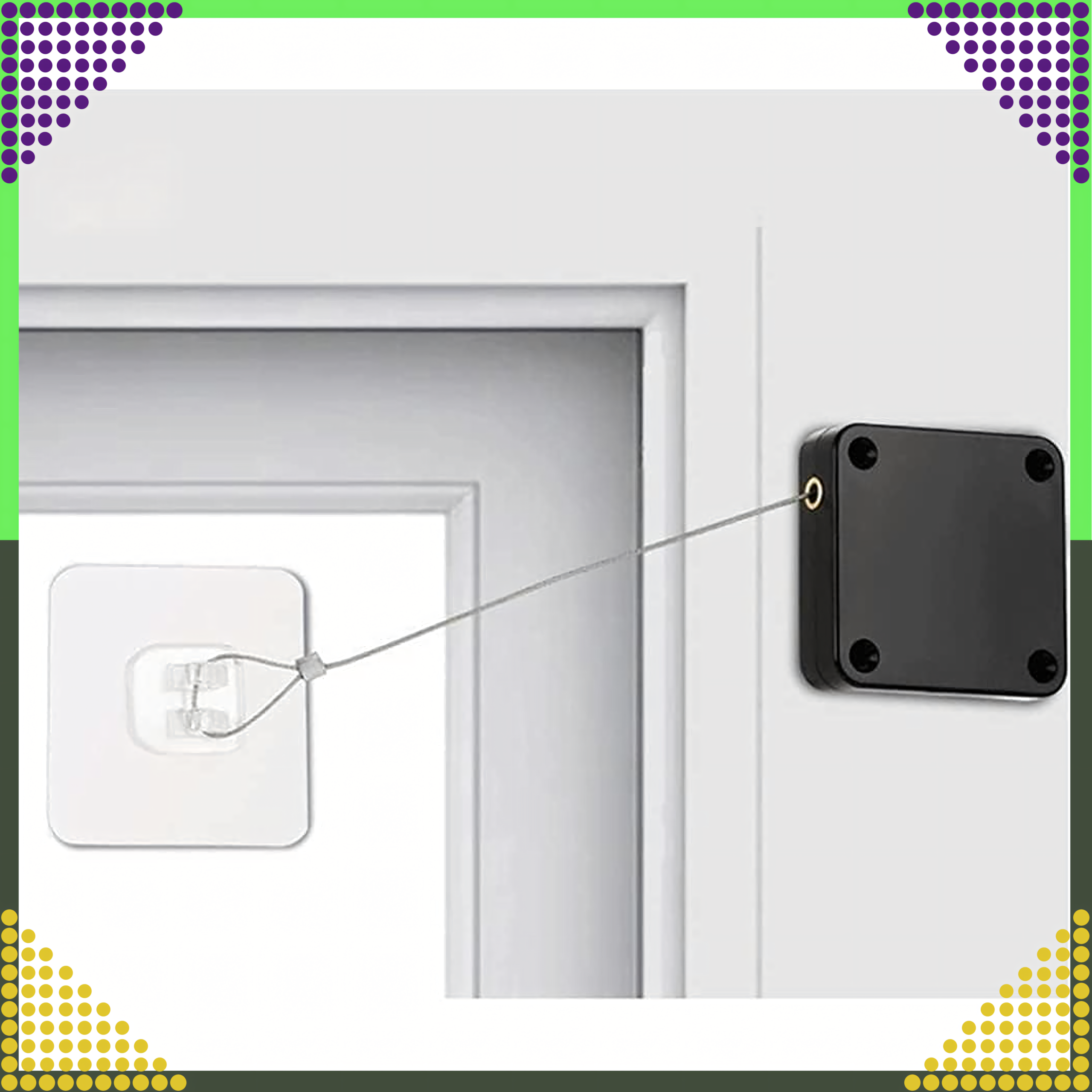 Samozamykacz do Drzwi Samoprzylepny Zwijany Linka Zamykacz Domykacz 500g - obrazek 11