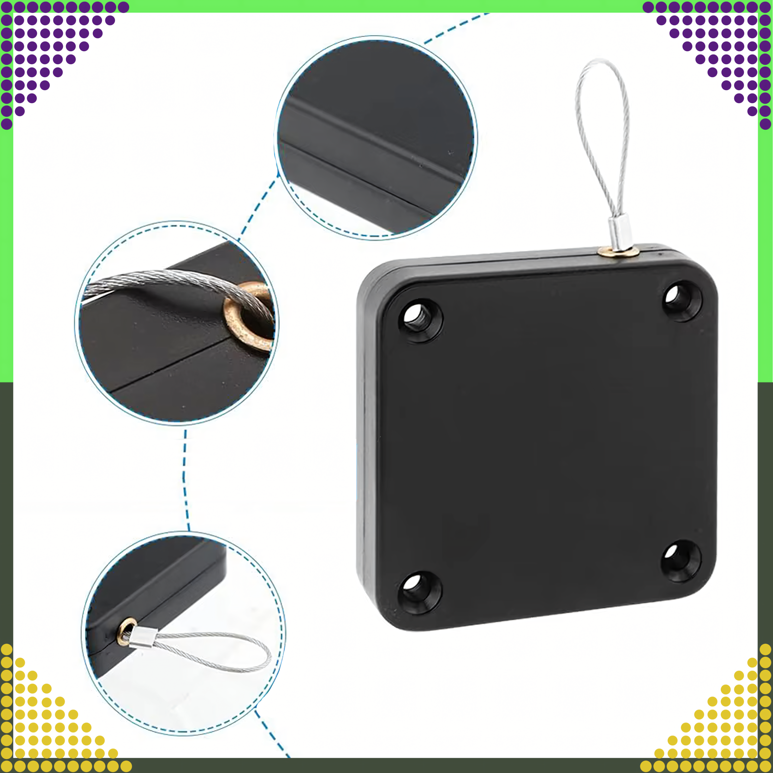 Samozamykacz do Drzwi Samoprzylepny Zwijany Linka Zamykacz Domykacz 800g