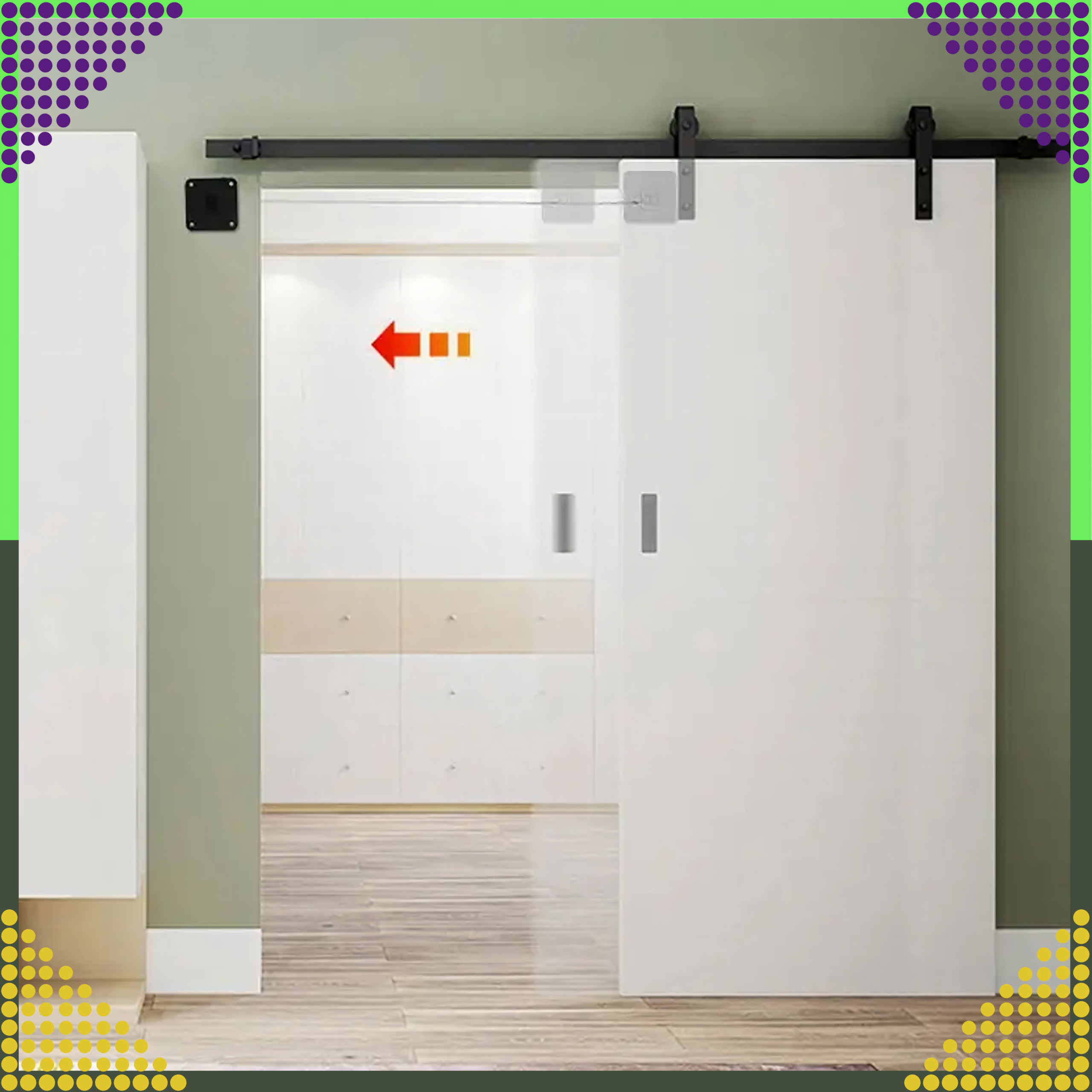 Samozamykacz do Drzwi Samoprzylepny Zwijany Linka Zamykacz Domykacz 800g - obrazek 6