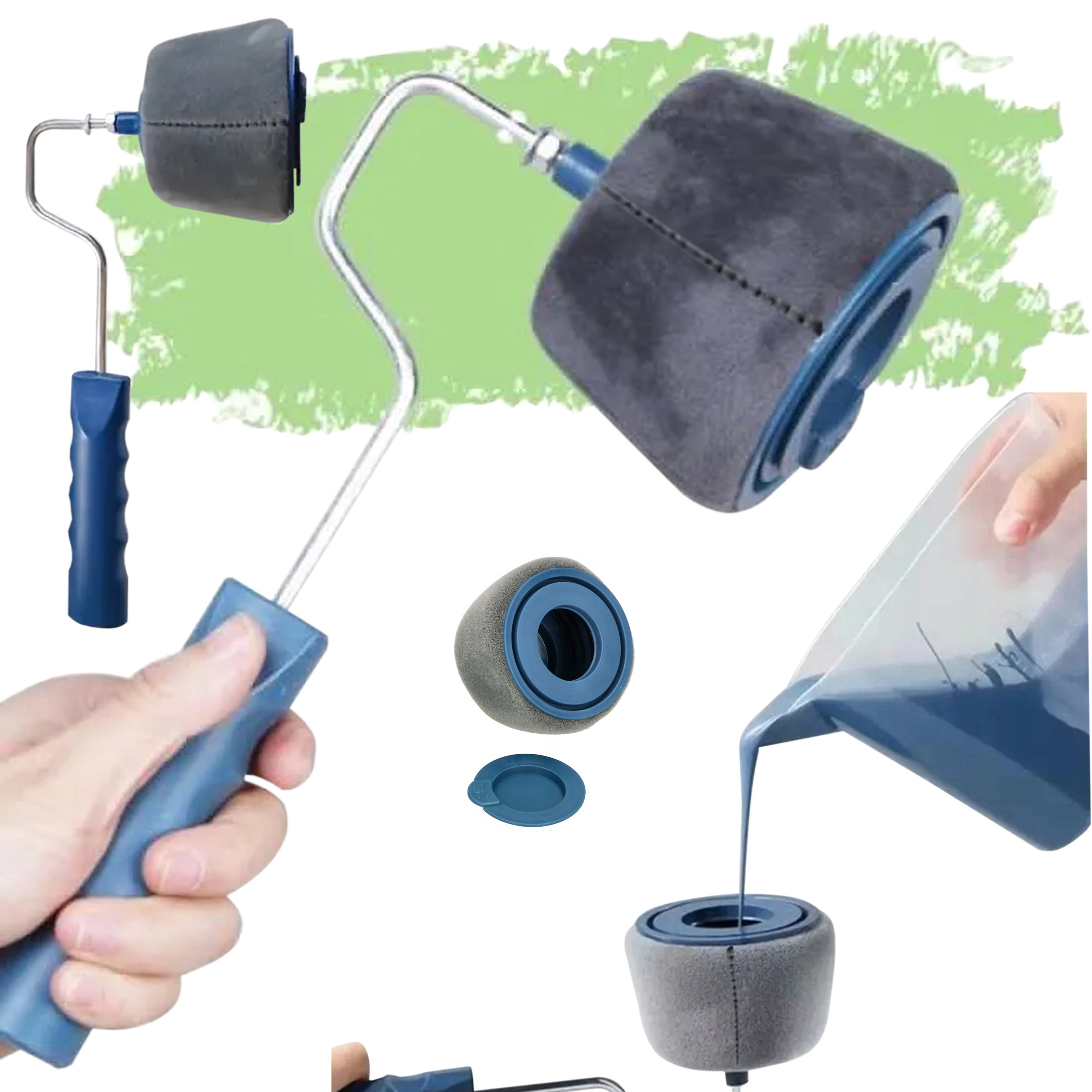 Wałek Malarski do Malowania Ścian Rogów Narożników Niekapiący Paint Roller - obrazek 10