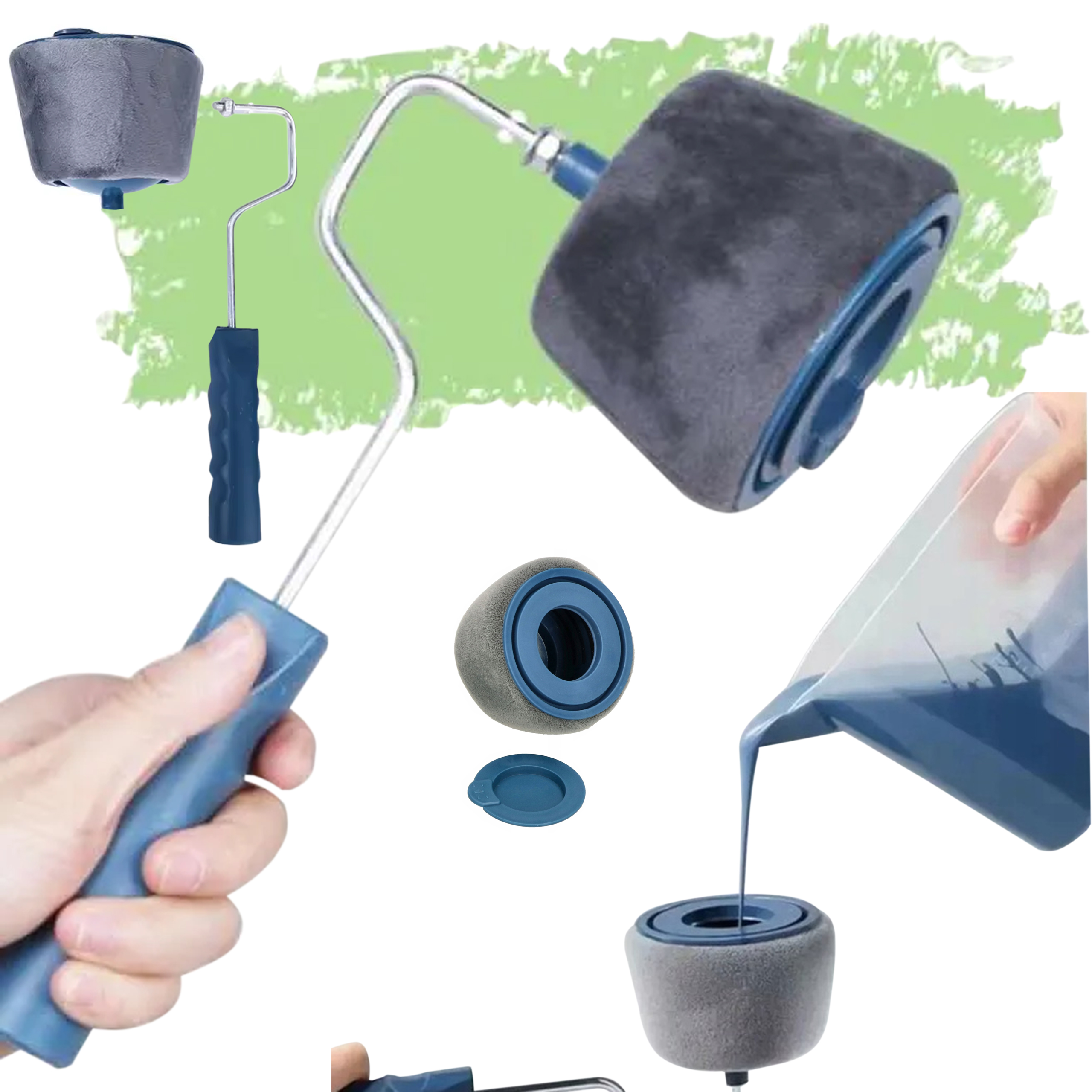 Wałek Malarski do Malowania Ścian Rogów Narożników Niekapiący Paint Roller - obrazek 10