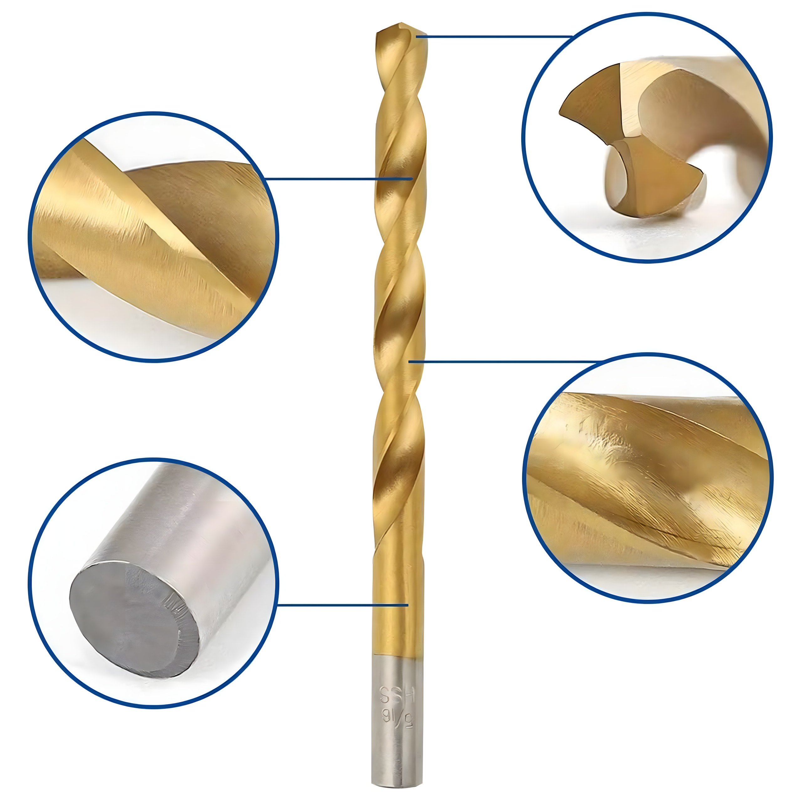 ZESTAW WIERTEŁ DO METALU DREWNA WIERTŁA TYTANOWE UNIWERSALNE 1,5-10mm 99 EL - obrazek 8