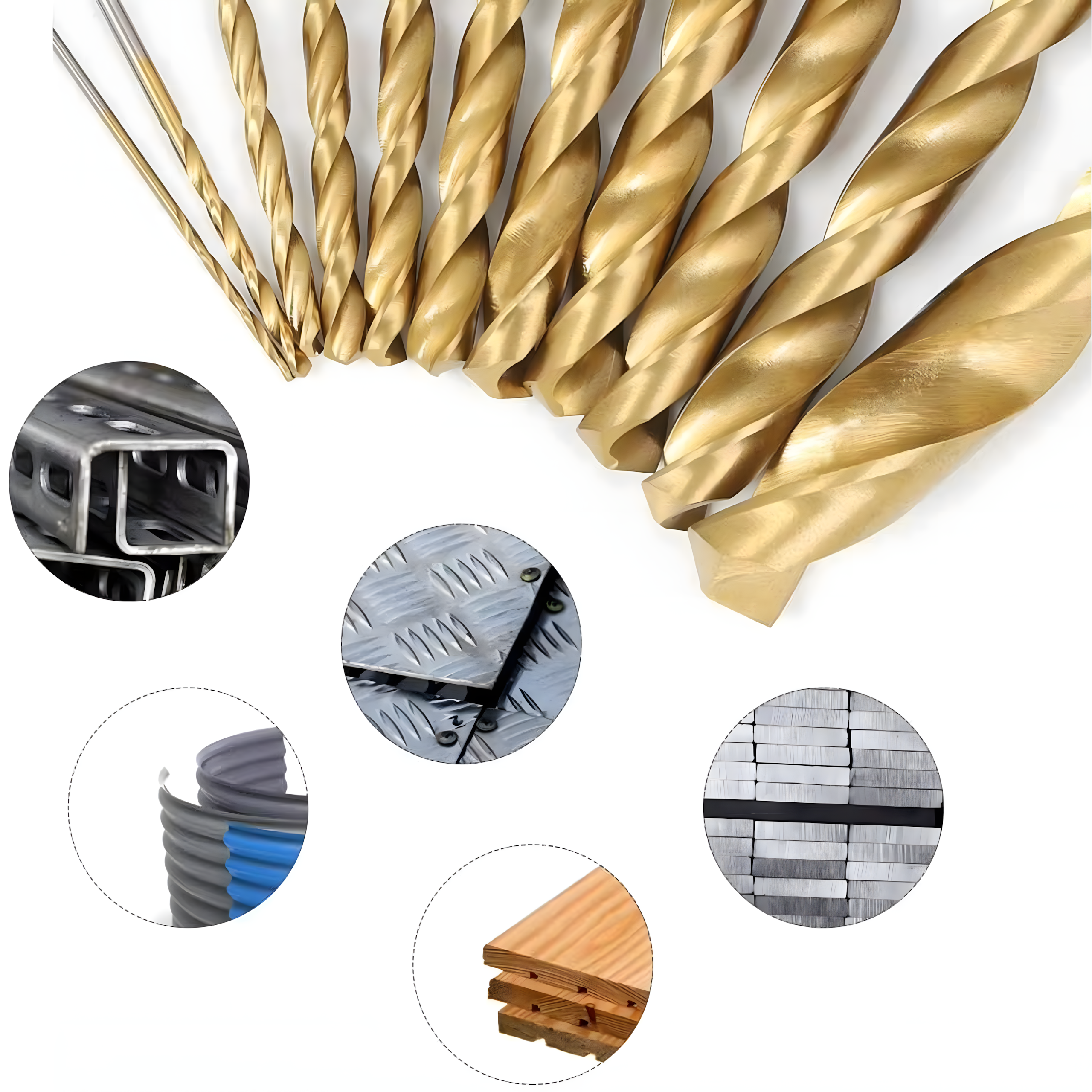 ZESTAW WIERTEŁ DO METALU DREWNA WIERTŁA TYTANOWE UNIWERSALNE 1,5-10mm 99 EL - obrazek 9