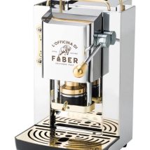 Ekspres do kawy Faber Pro Deluxe ze stali nierdzewnej i mosiądzu ESE Pad