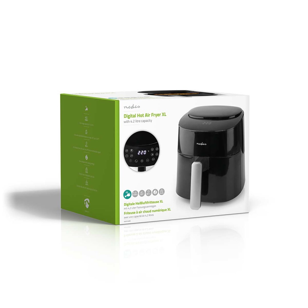 Frytkownica beztłuszczowa Nedis 4,2l KAAF160BK - obrazek 9