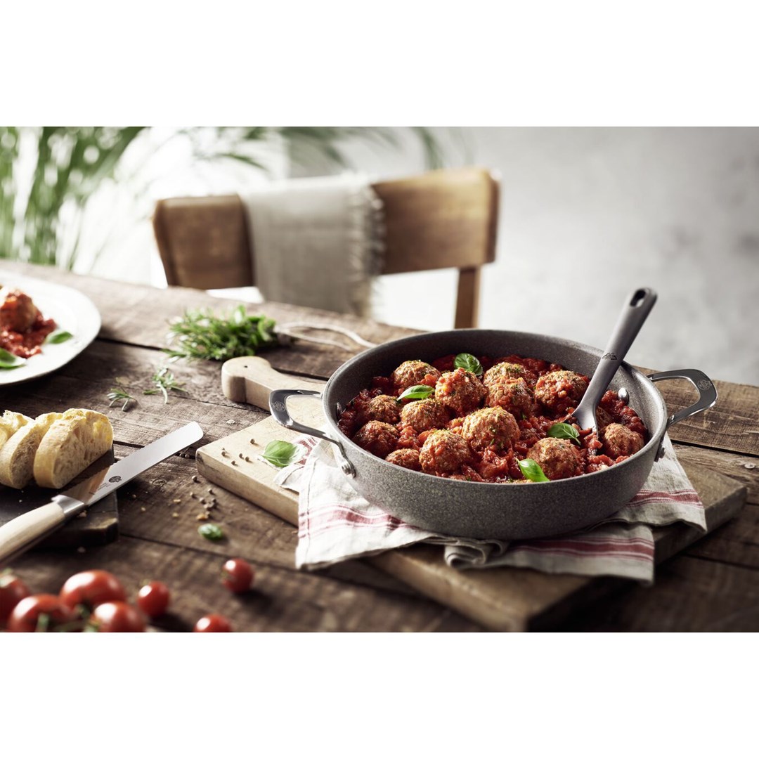 Patelnia BALLARINI Salina Granitium głęboka z 2 uchwytami granitowa 24 cm 75002-811-0 - obrazek 3