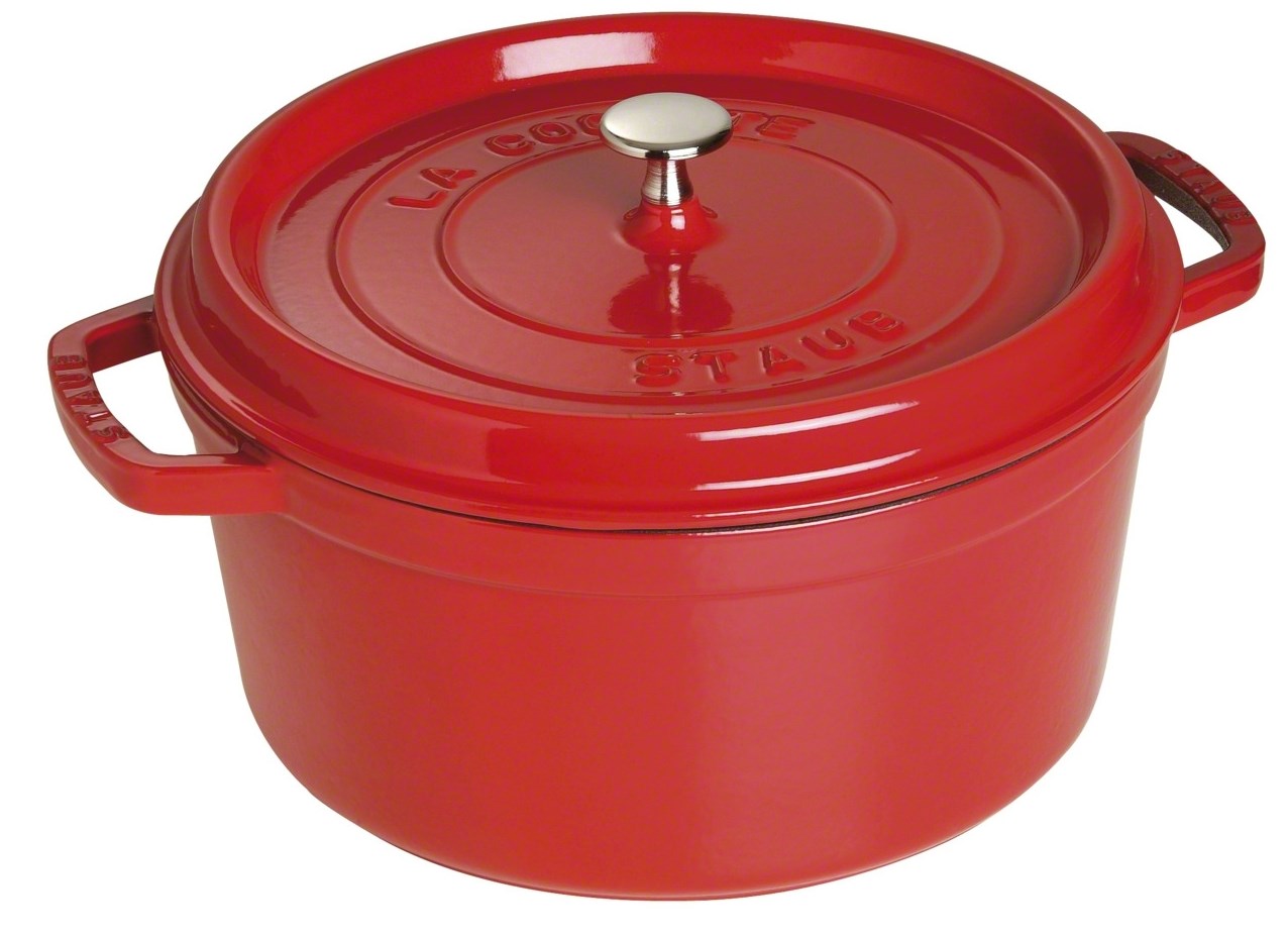 Garnek żeliwny okrągły STAUB 40509-852-0 - czerwony 6.7 ltr