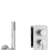 Zestaw prysznicowy podtynkowy z BOXem mieszaczowym – z główką natryskową