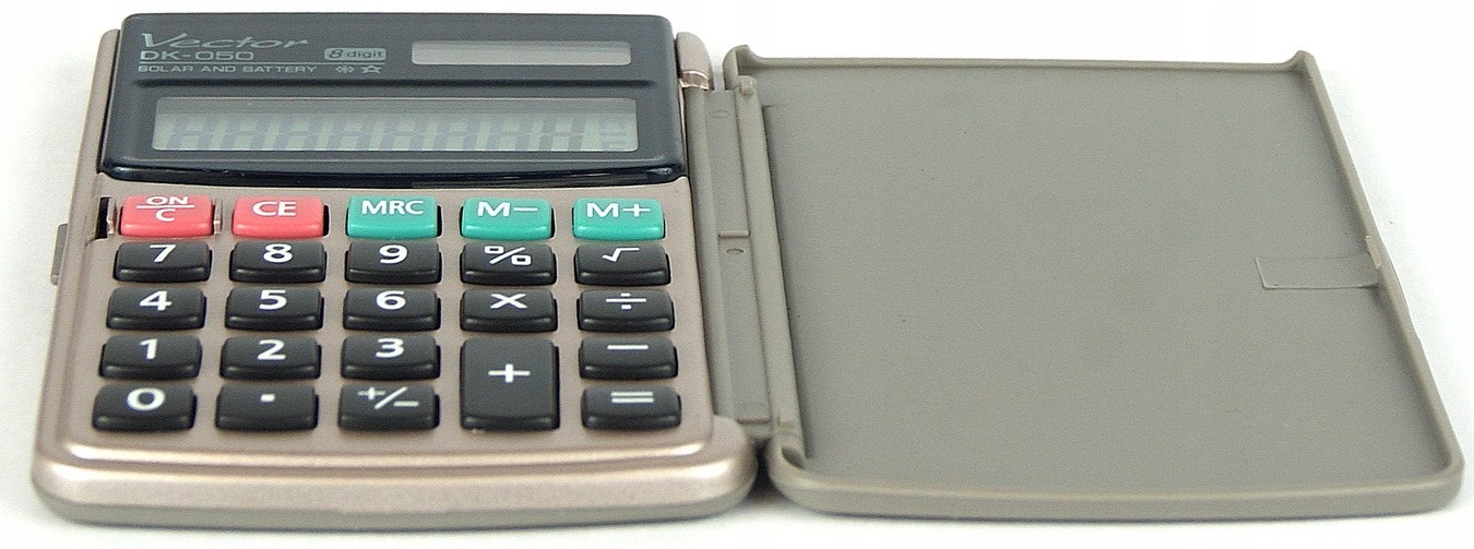 Vector Kalkulator kieszonkowy DK-050, szary - obrazek 4