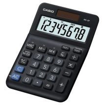 Casio Kalkulator biurowy MS-8F, 8-cyfrowy, 103x147x28,8mm, czarny