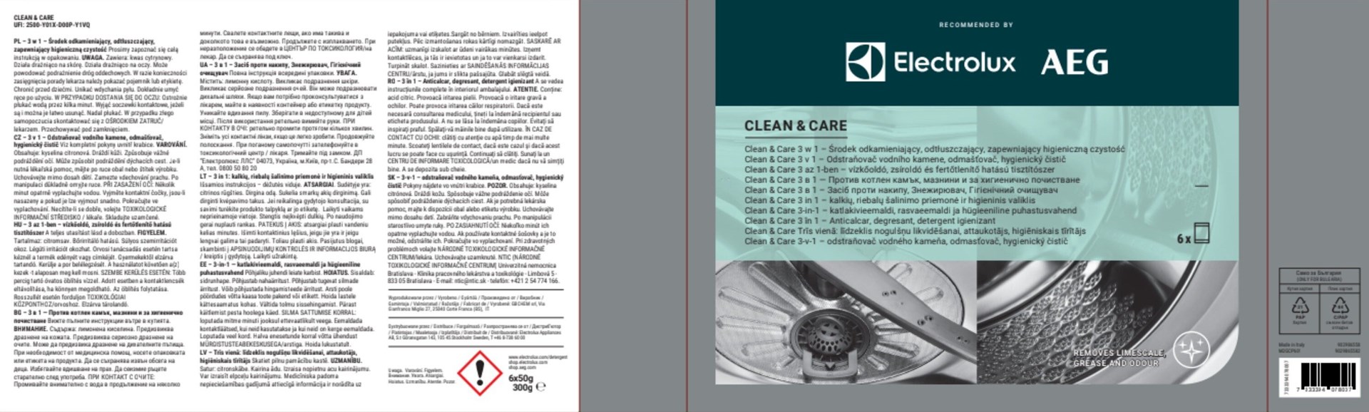 Preparat do pralki i zmywarki ELECTROLUX M2GCP601 - obrazek 3