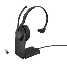 Jabra 25599-889-989 słuchawki/zestaw słuchawkowy Przewodowy i Bezprzewodowy Opaska na głowę Biuro/centrum telefoniczne Bluetooth Podstawka do ładowania Czarny