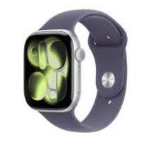 Apple Watch Series 11 GPS 42mm Silver Aluminium Case with Purple Fog Sport Band – S/M