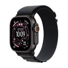 Apple Watch Ultra 3 GPS + Cellular 49mm Black Titanium Case with Black Alpine Loop - Medium