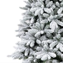 CHOINKA JAK PRAWDZIWA MOCNO OŚNIEŻONA JODŁA GĘSTA ŻYWA STOJAK 120CM PREMIUM