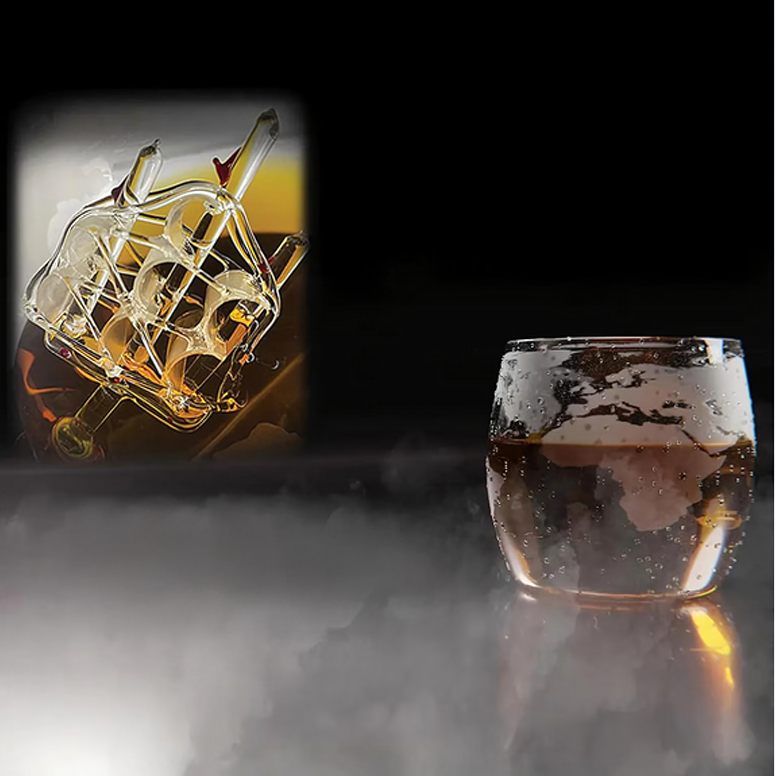 Zestaw do Whisky Karafka Globus 850ml Statek 2 Szklanki z Grawerem Prezent - obrazek 10