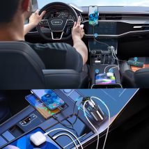 Ładowarka Samochodowa USB C IOS Przegub Zwijak 100W Szybkie Ładowanie 80 cm